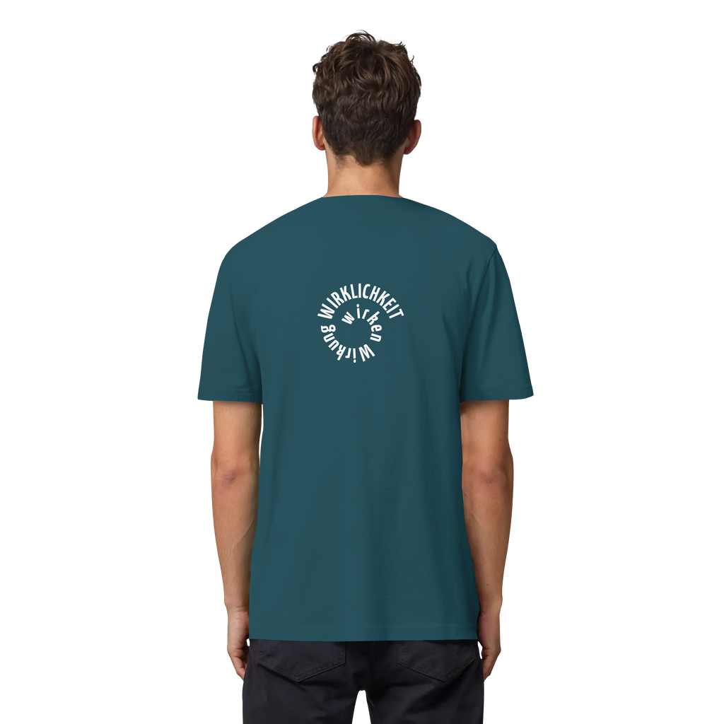 WHITE BACK (K1) - Organic Heavy T-Shirt
