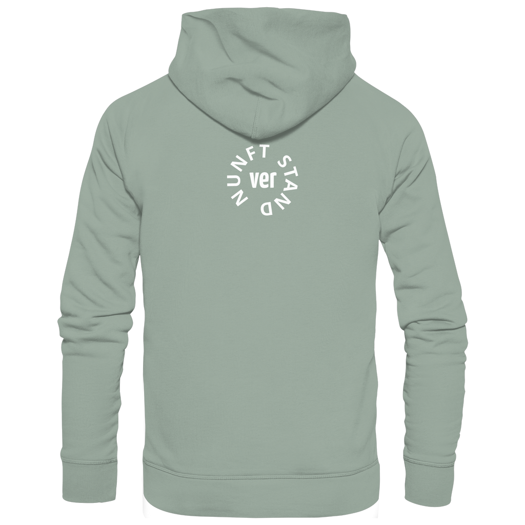 WHITE BACK (K4) - Organic Hoodie