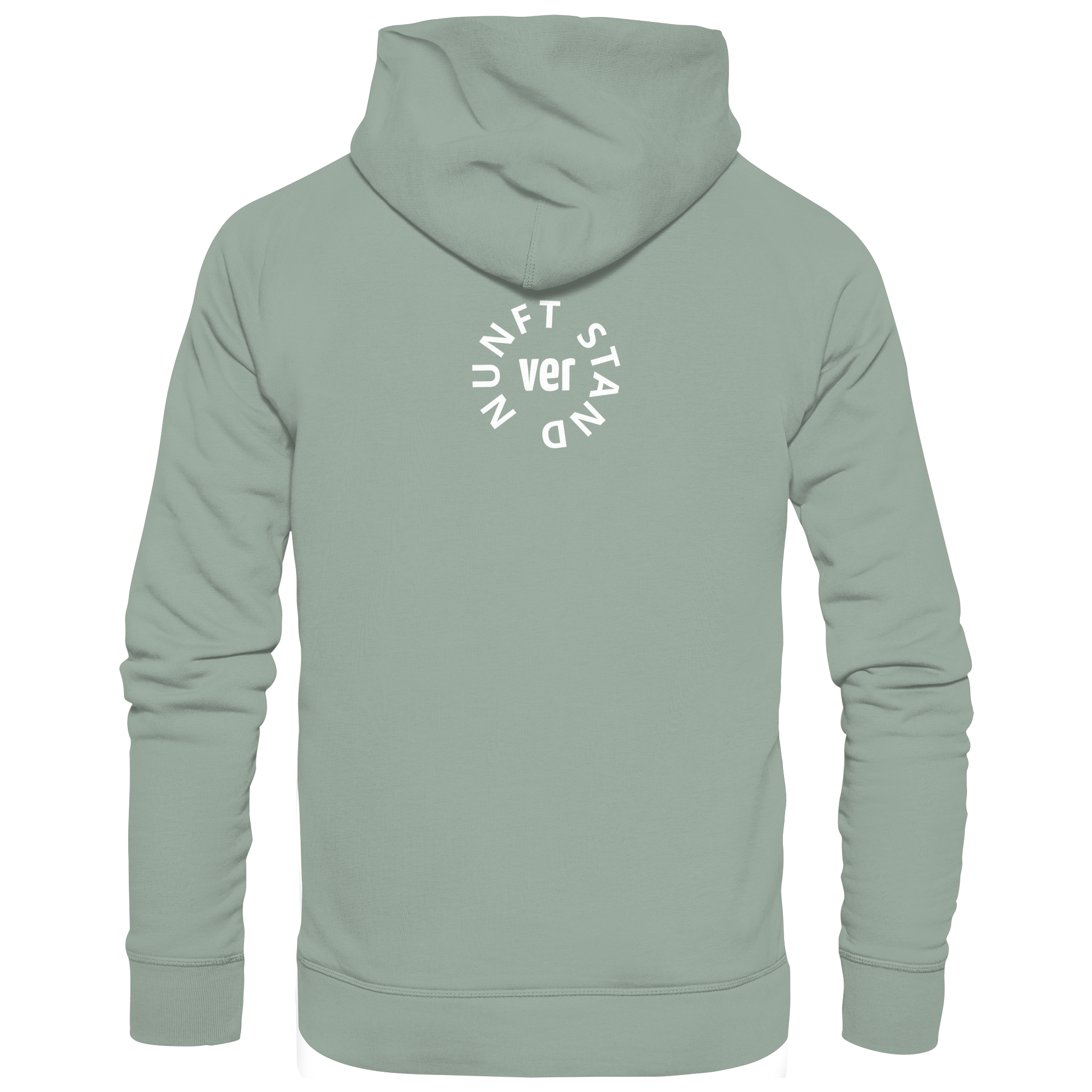 WHITE BACK (K4) - Organic Hoodie