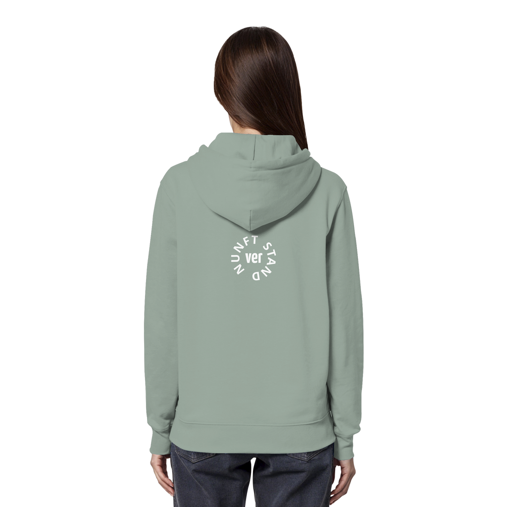 WHITE BACK (K4) - Organic Hoodie