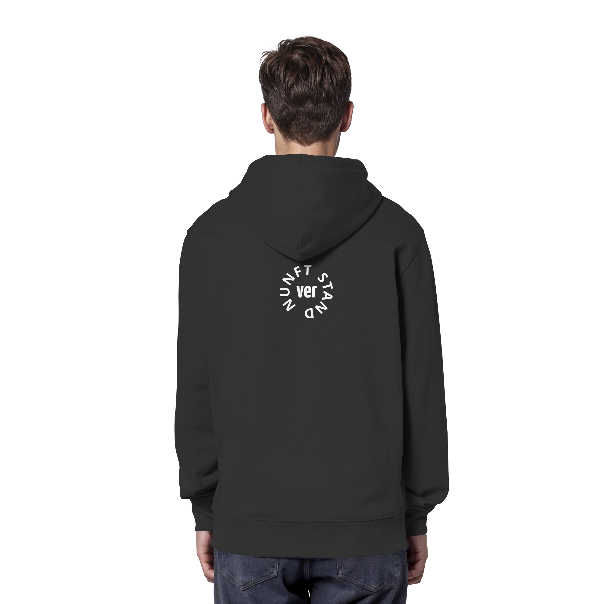 WHITE BACK (K4) - Organic Hoodie