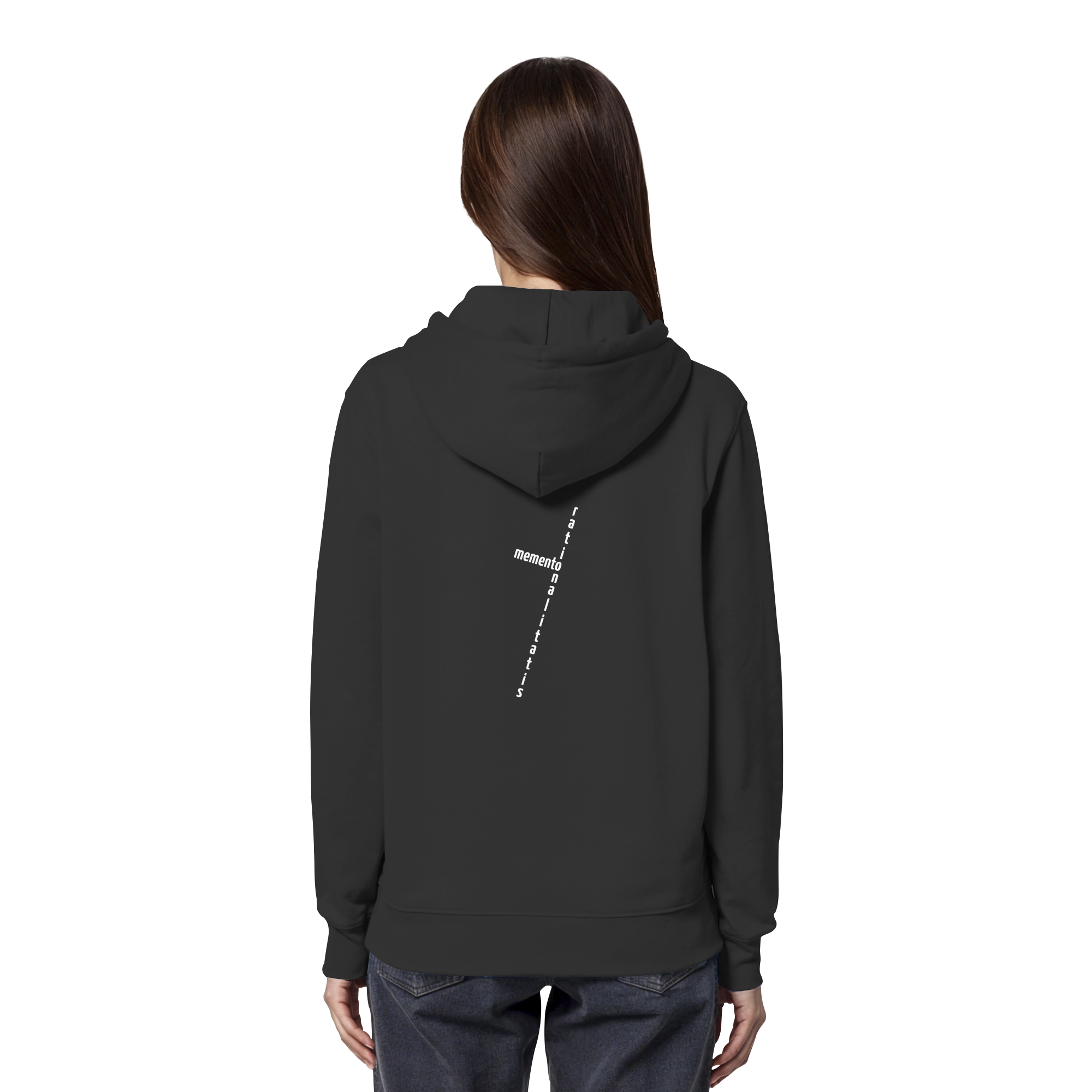 WHITE BACK (K2) - Organic Hoodie