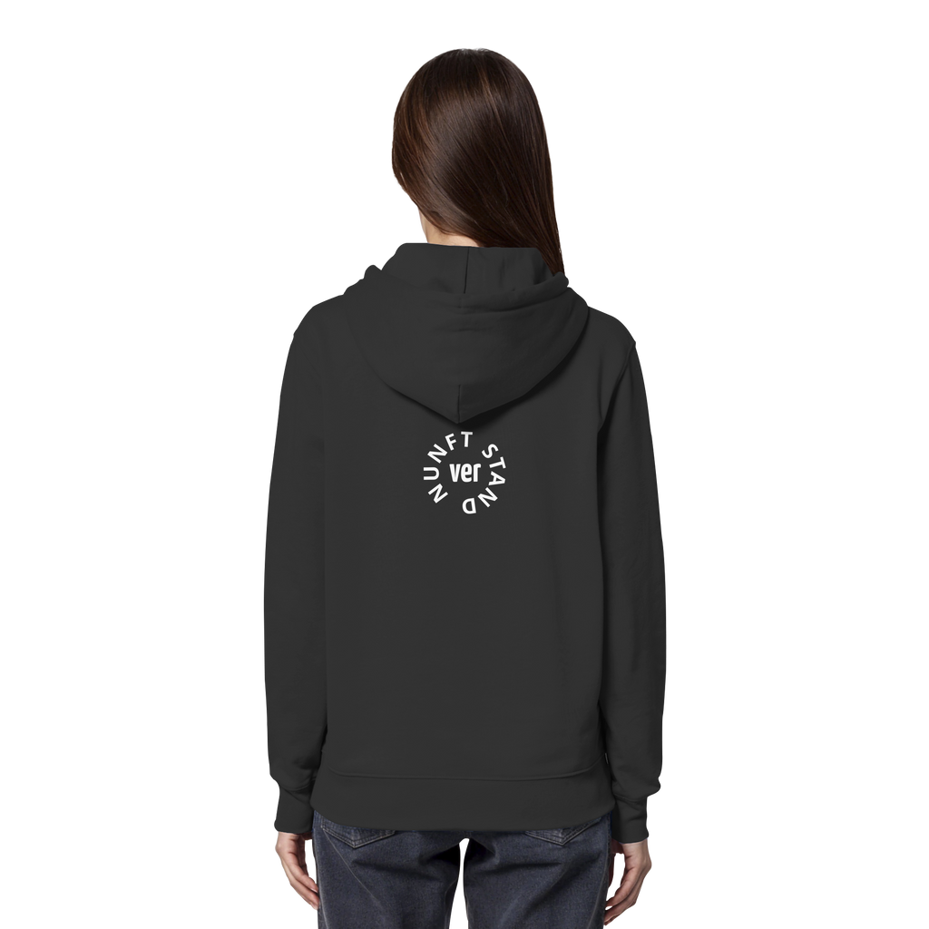 WHITE BACK (K4) - Organic Hoodie