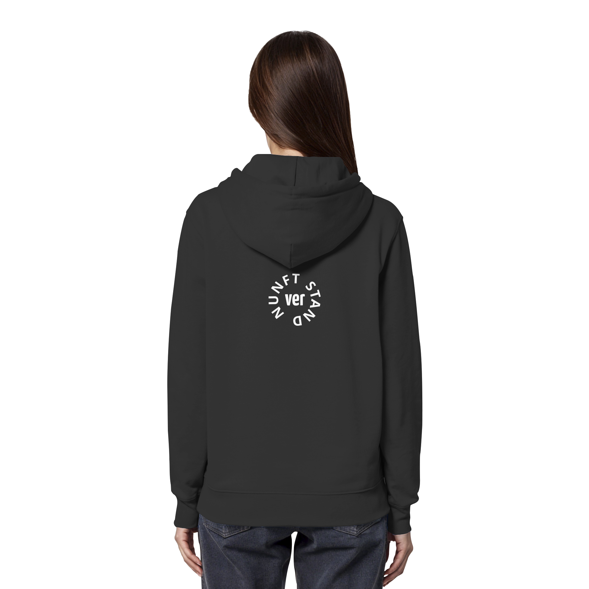 WHITE BACK (K4) - Organic Hoodie