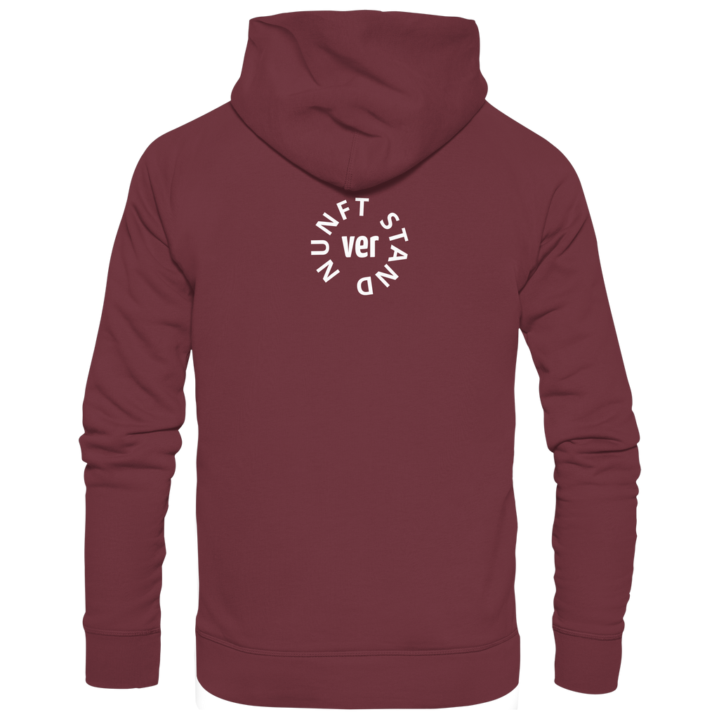 WHITE BACK (K4) - Organic Hoodie