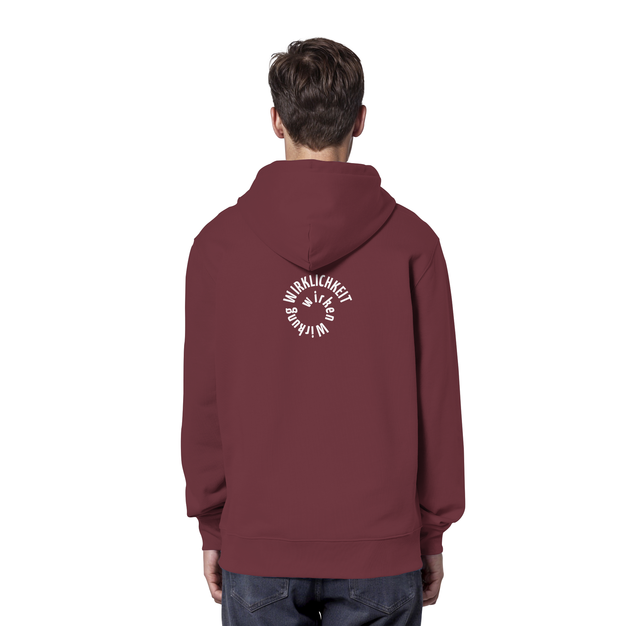 WHITE BACK - Organic Hoodie