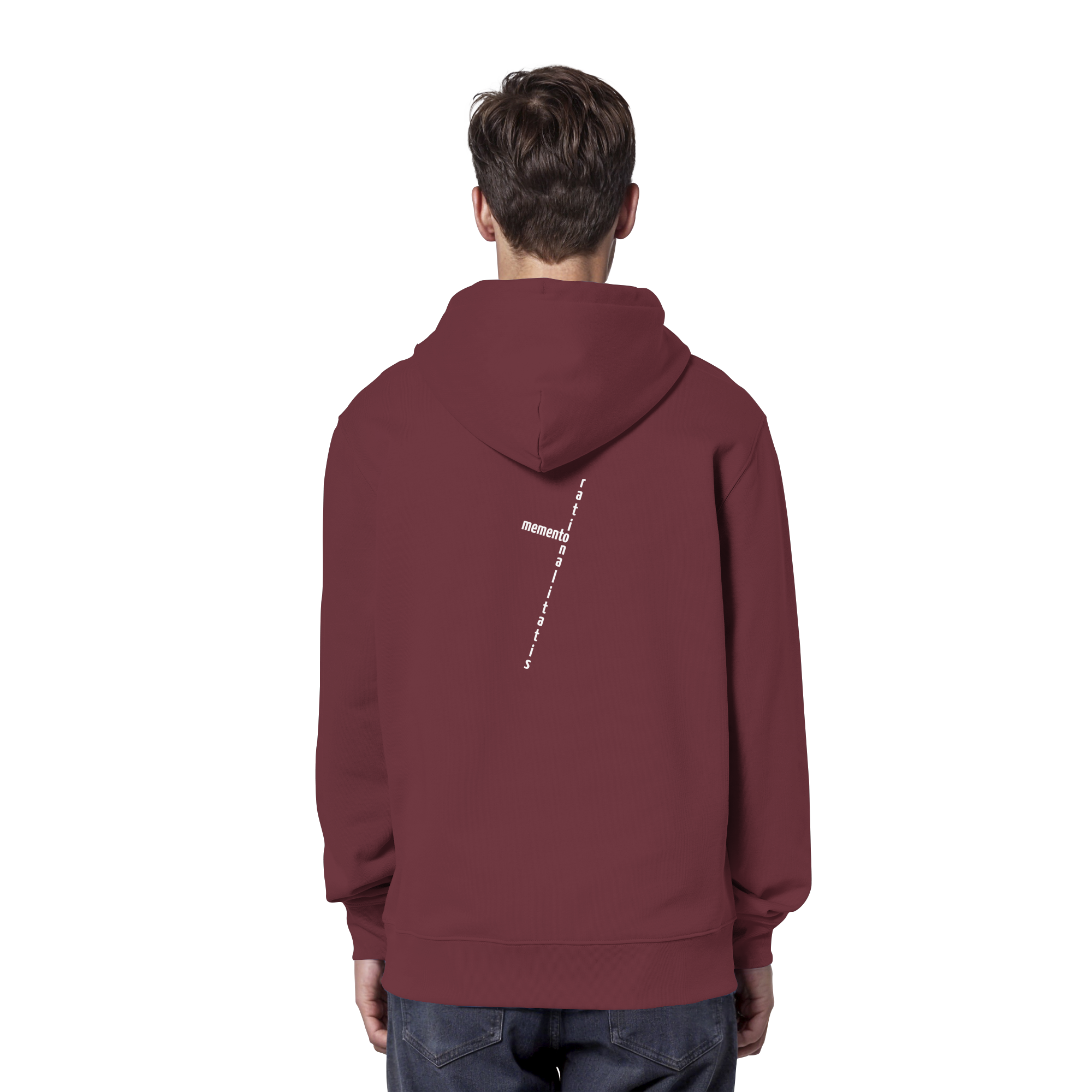 WHITE BACK (K2) - Organic Hoodie