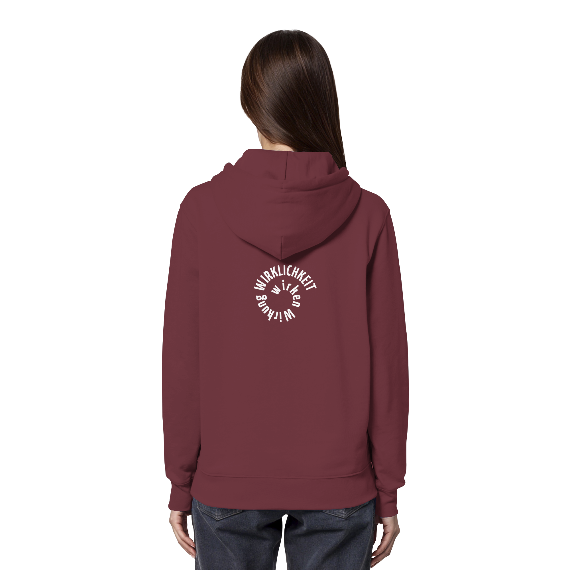 WHITE BACK - Organic Hoodie