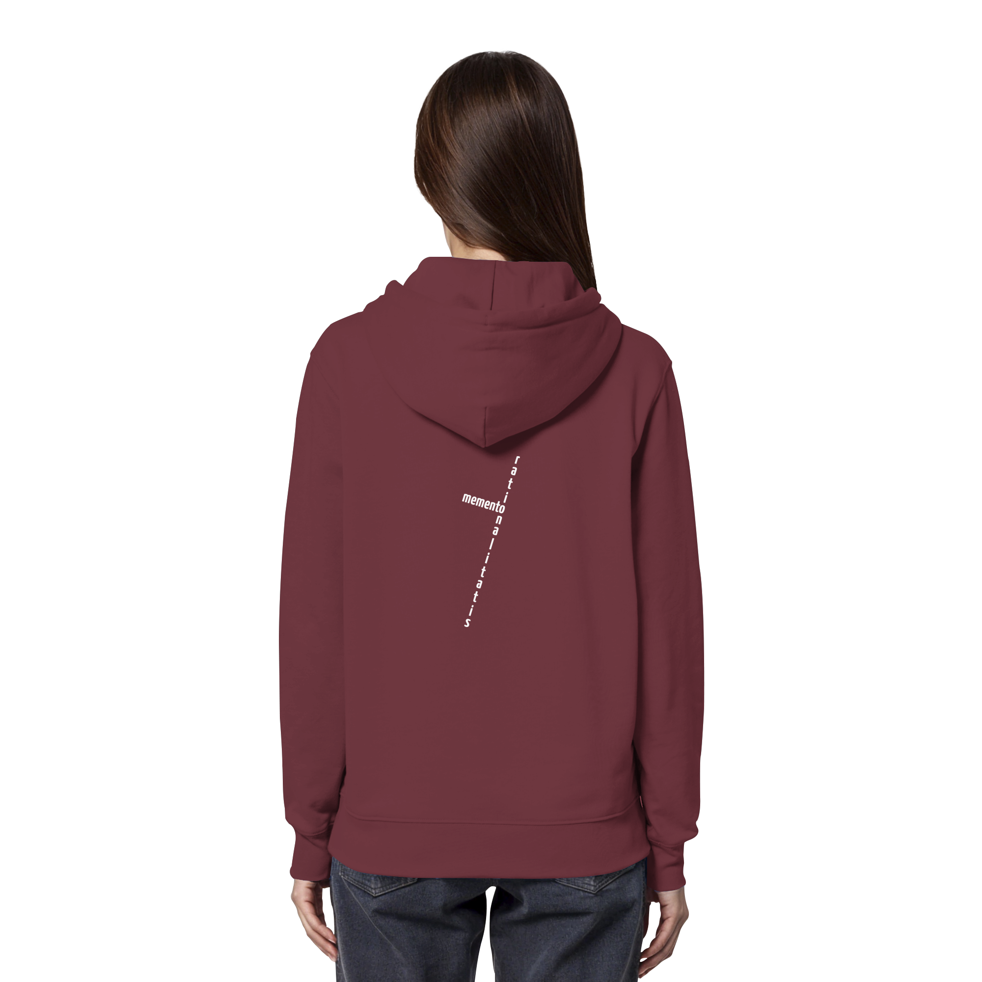 WHITE BACK (K2) - Organic Hoodie