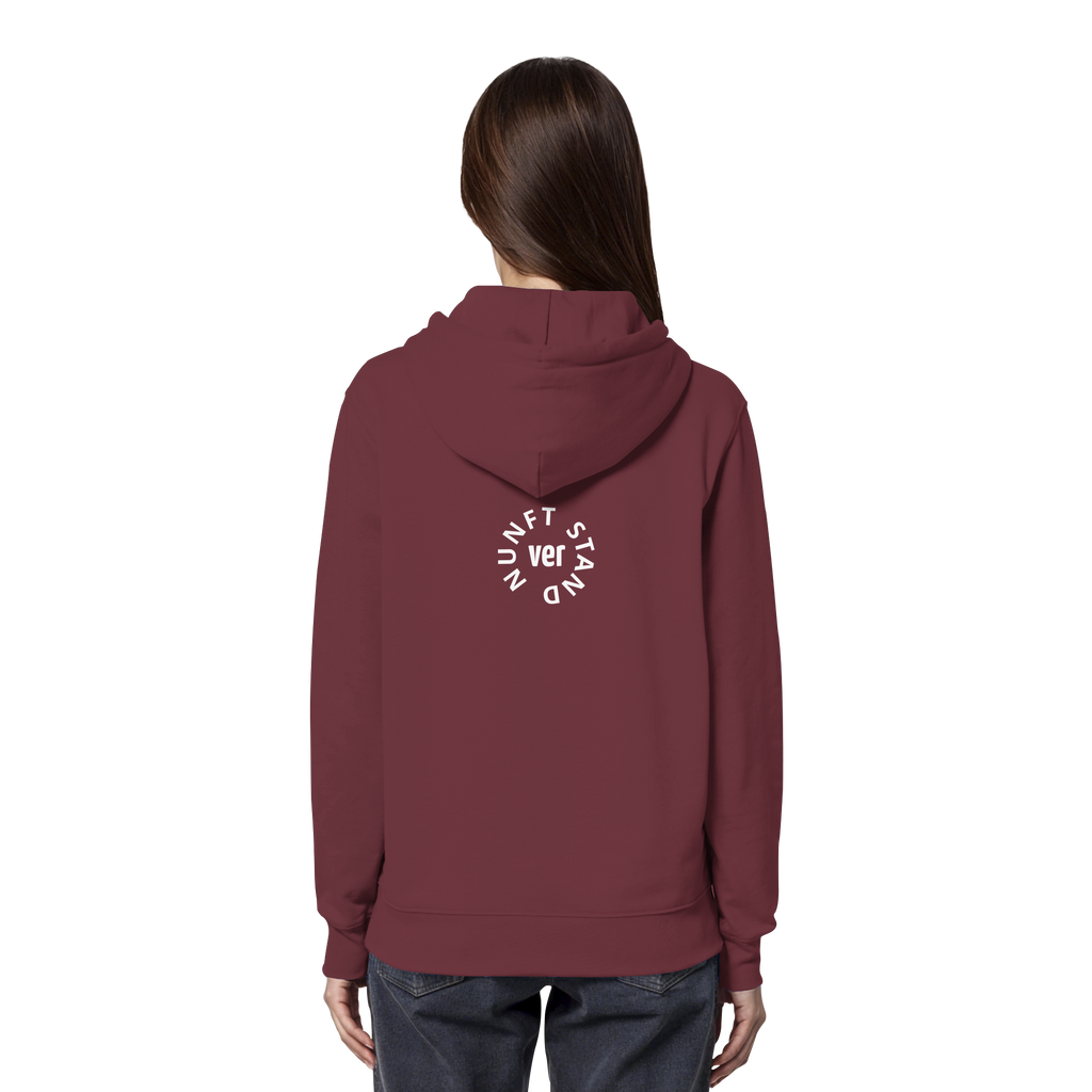 WHITE BACK (K4) - Organic Hoodie
