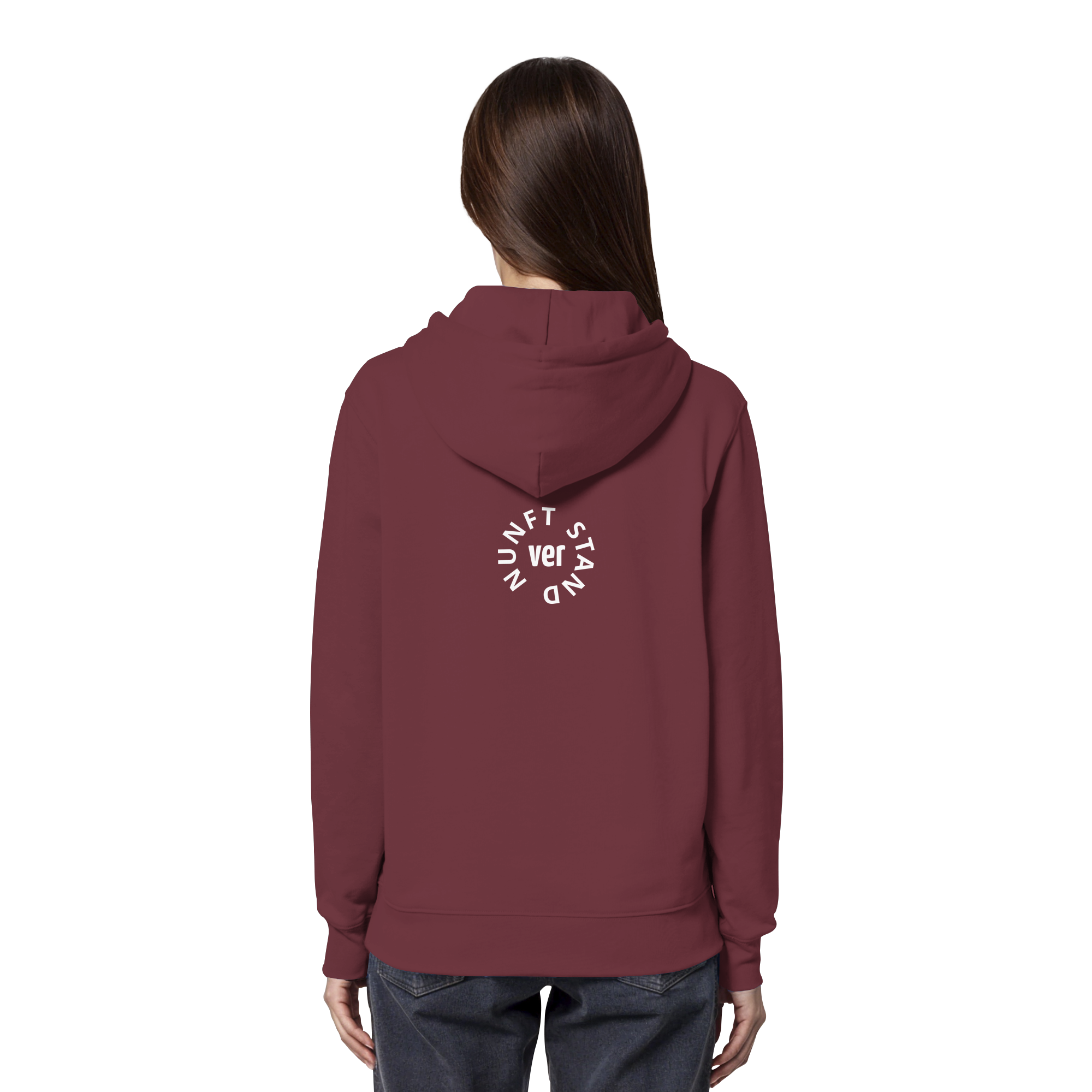 WHITE BACK (K4) - Organic Hoodie