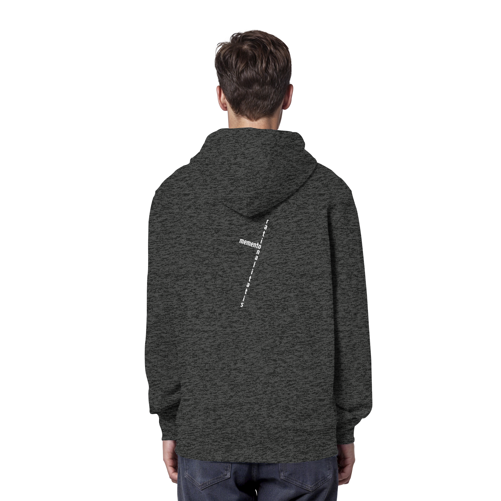 WHITE BACK (K2) - Organic Hoodie