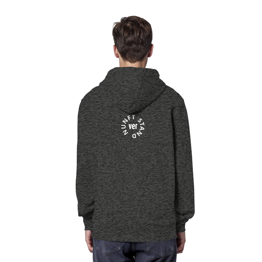 WHITE BACK (K4) - Organic Hoodie