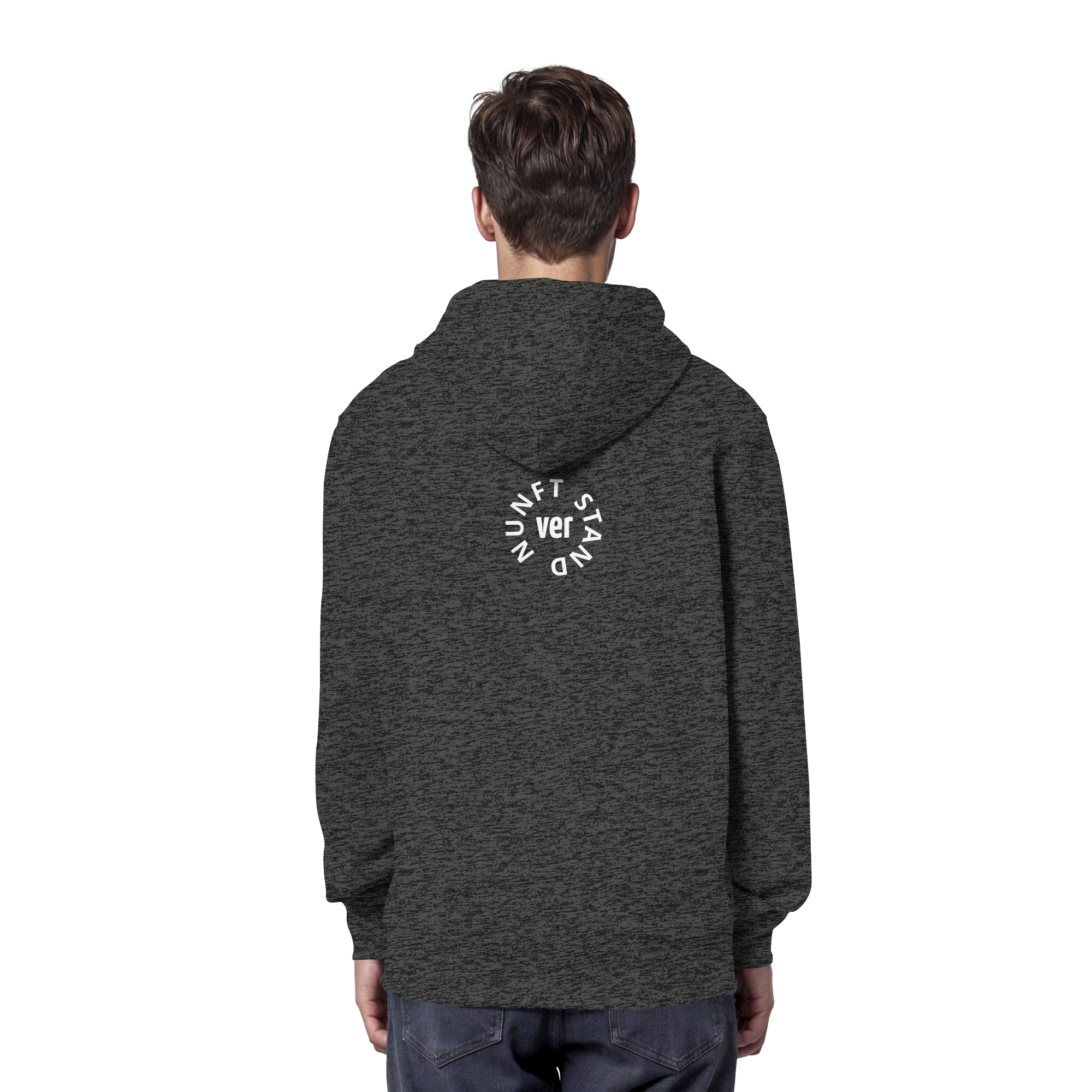 WHITE BACK (K4) - Organic Hoodie