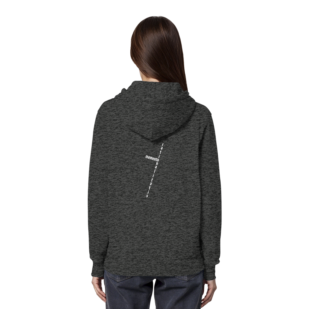 WHITE BACK (K2) - Organic Hoodie