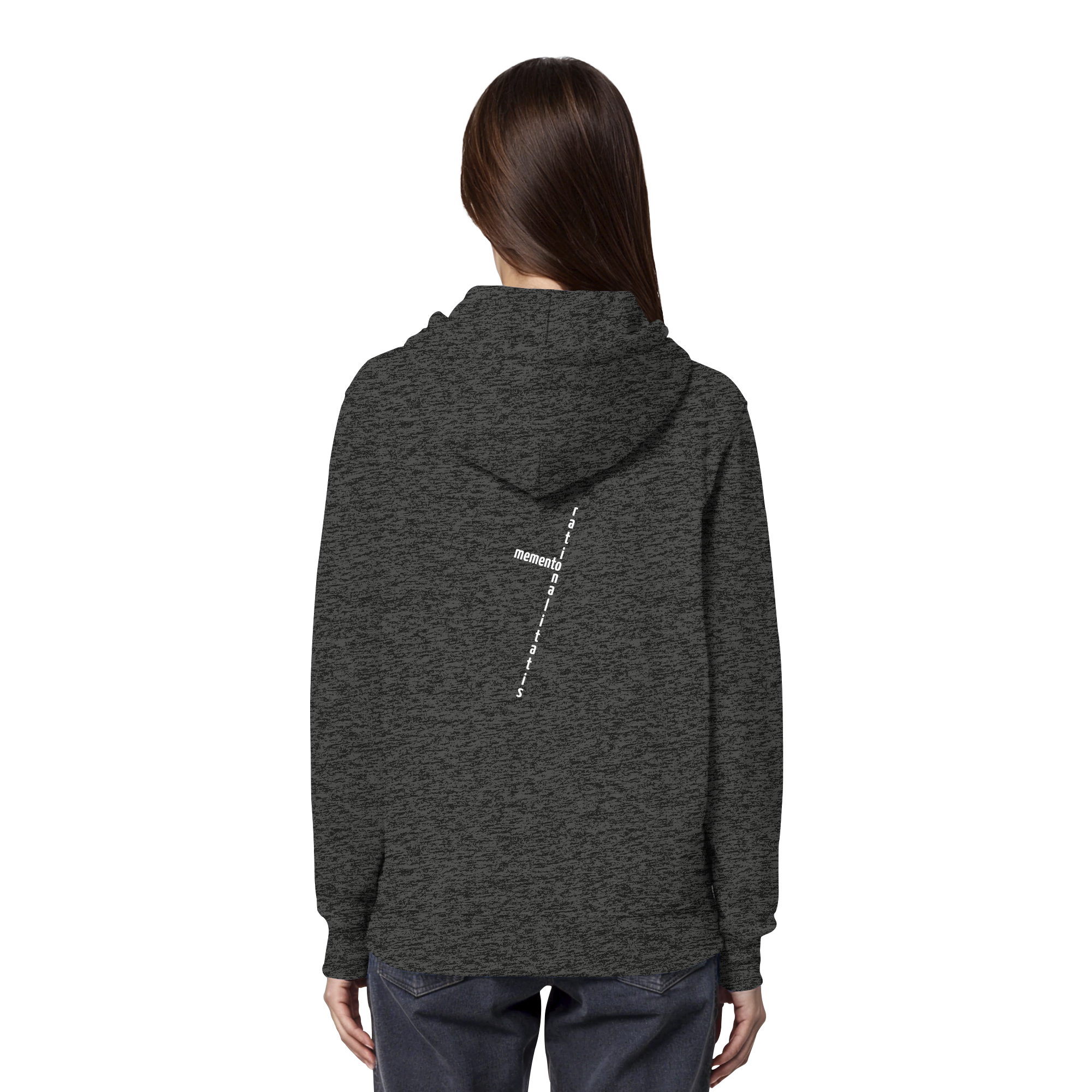 WHITE BACK (K2) - Organic Hoodie