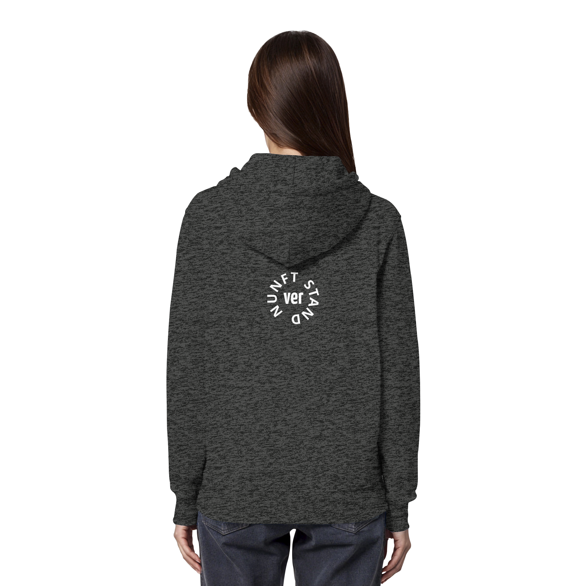WHITE BACK (K4) - Organic Hoodie
