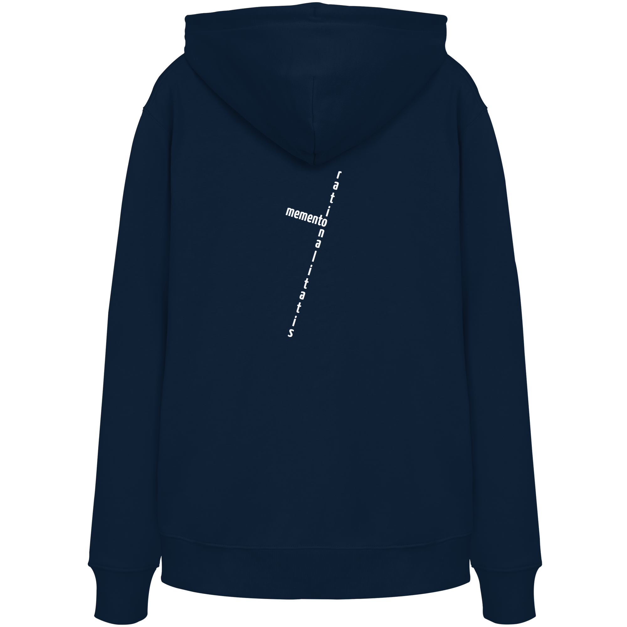 WHITE BACK (K2) - Organic Hoodie