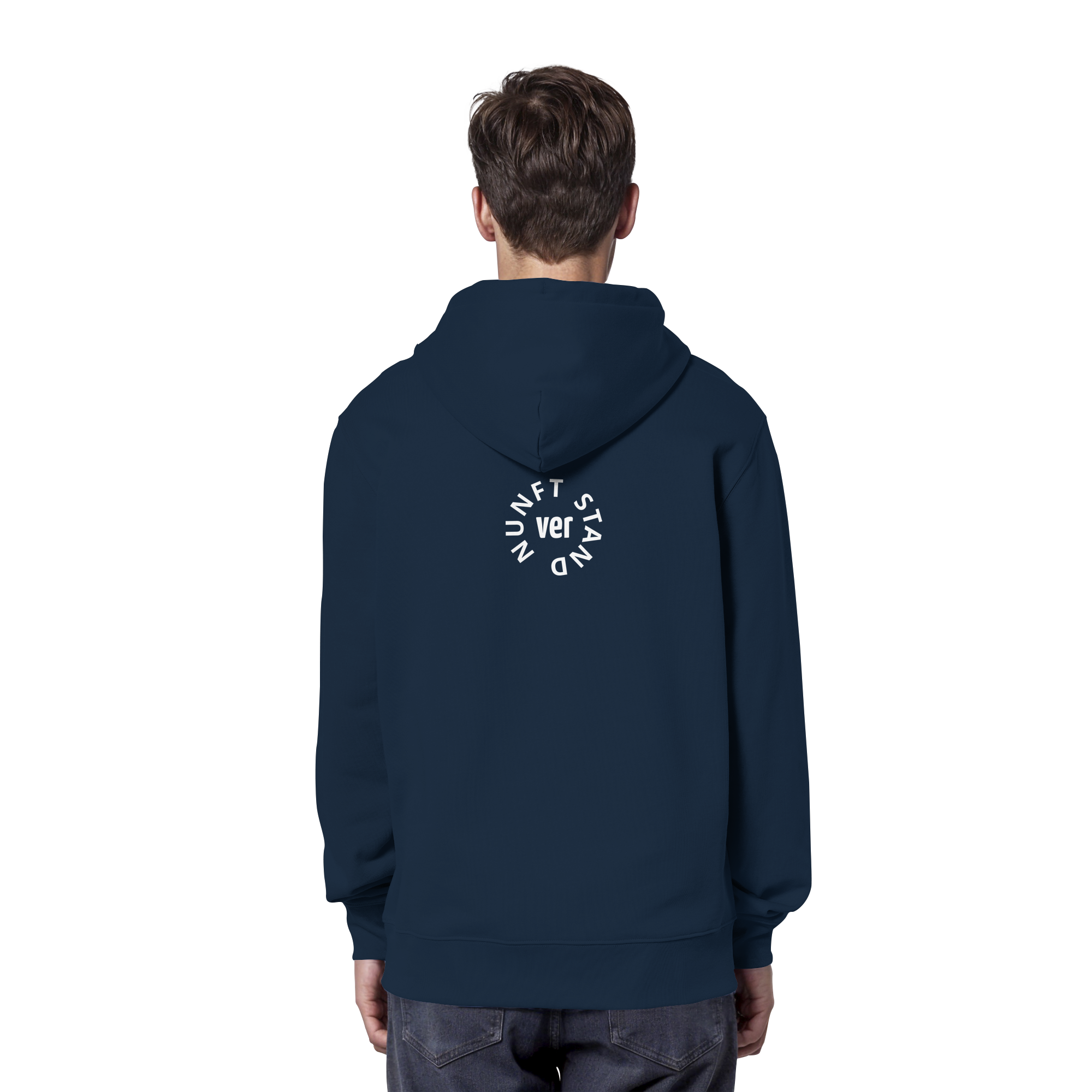 WHITE BACK (K4) - Organic Hoodie