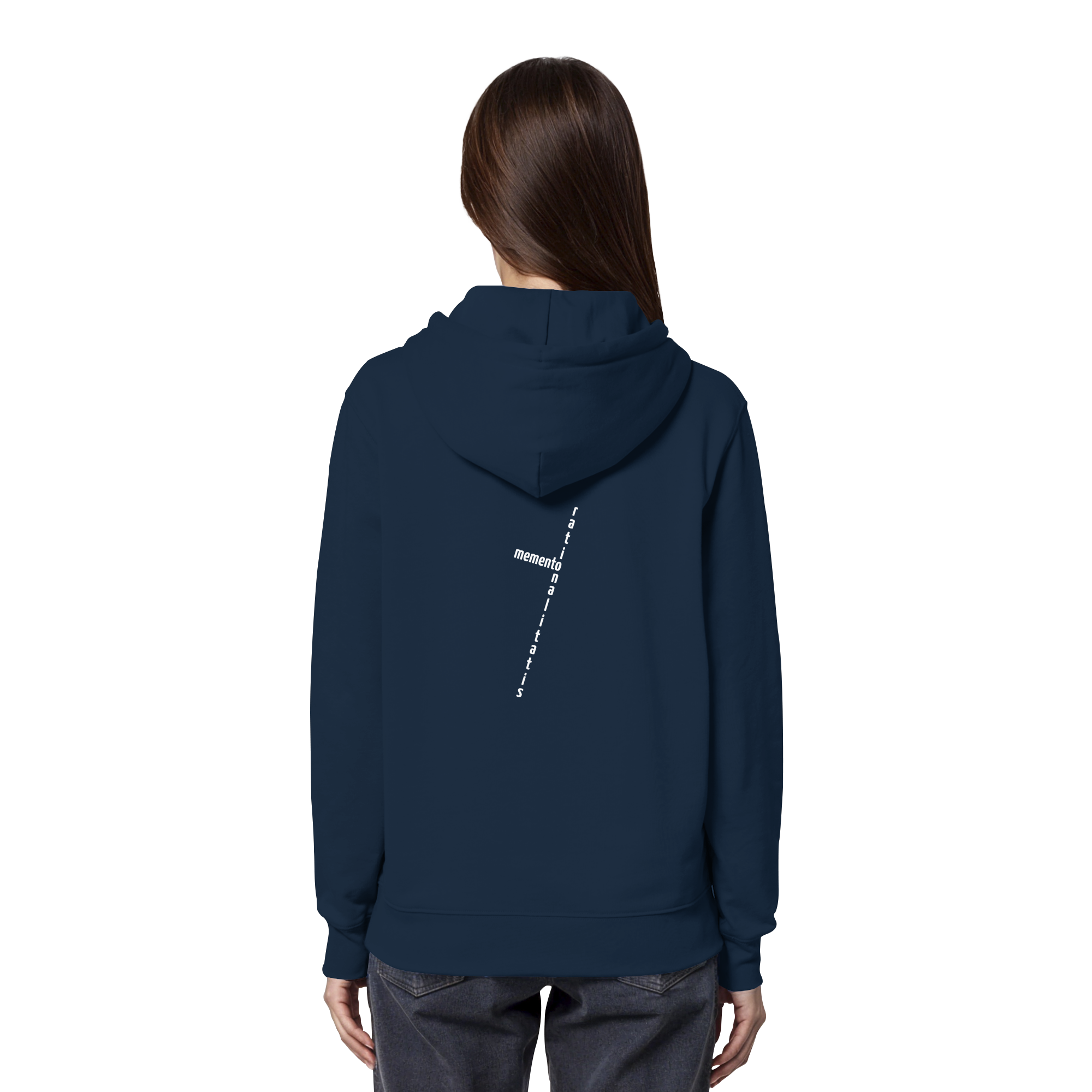 WHITE BACK (K2) - Organic Hoodie