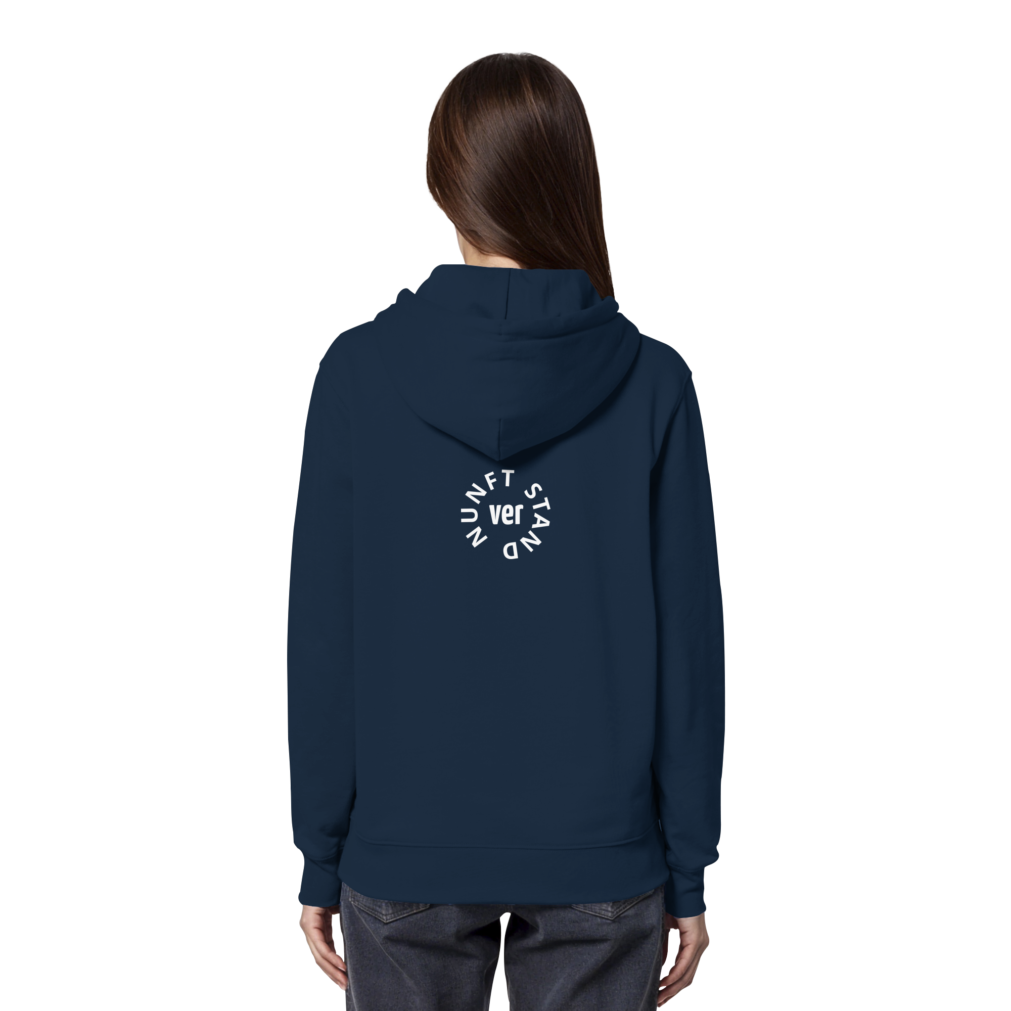 WHITE BACK (K4) - Organic Hoodie