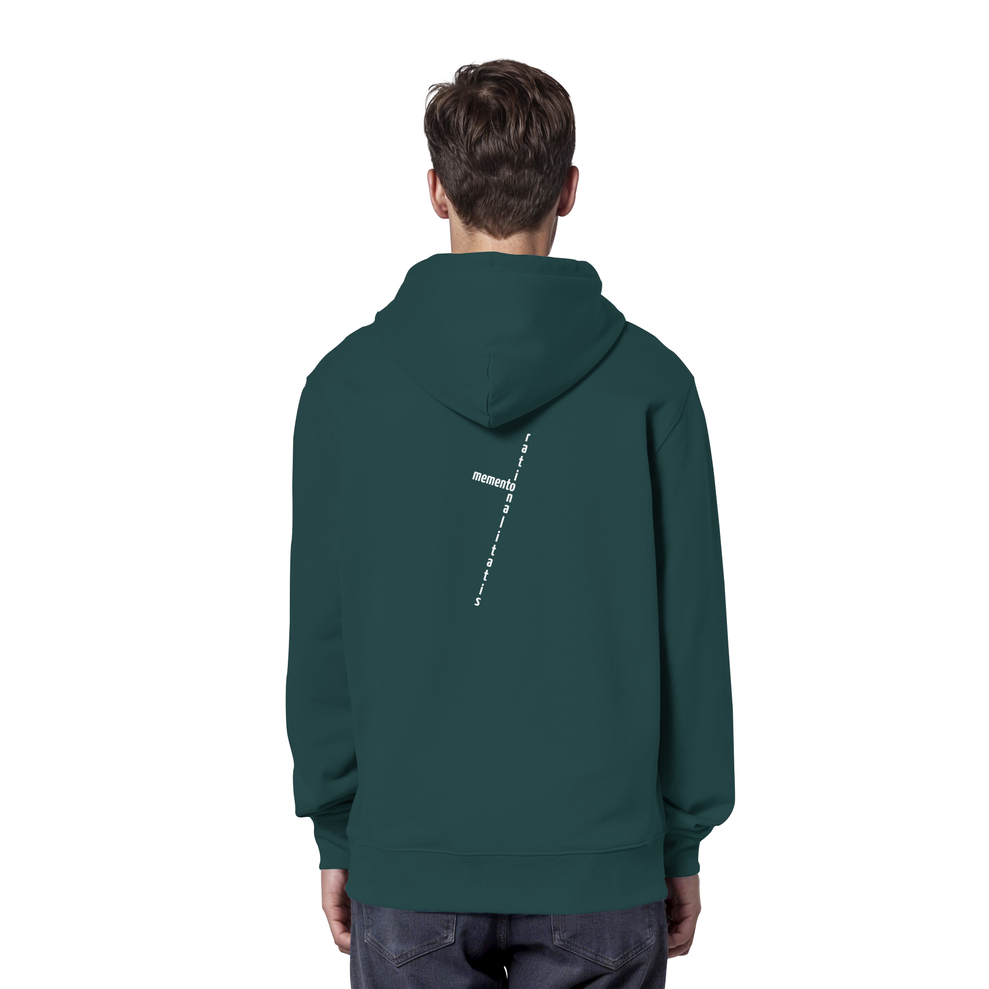 WHITE BACK (K2) - Organic Hoodie