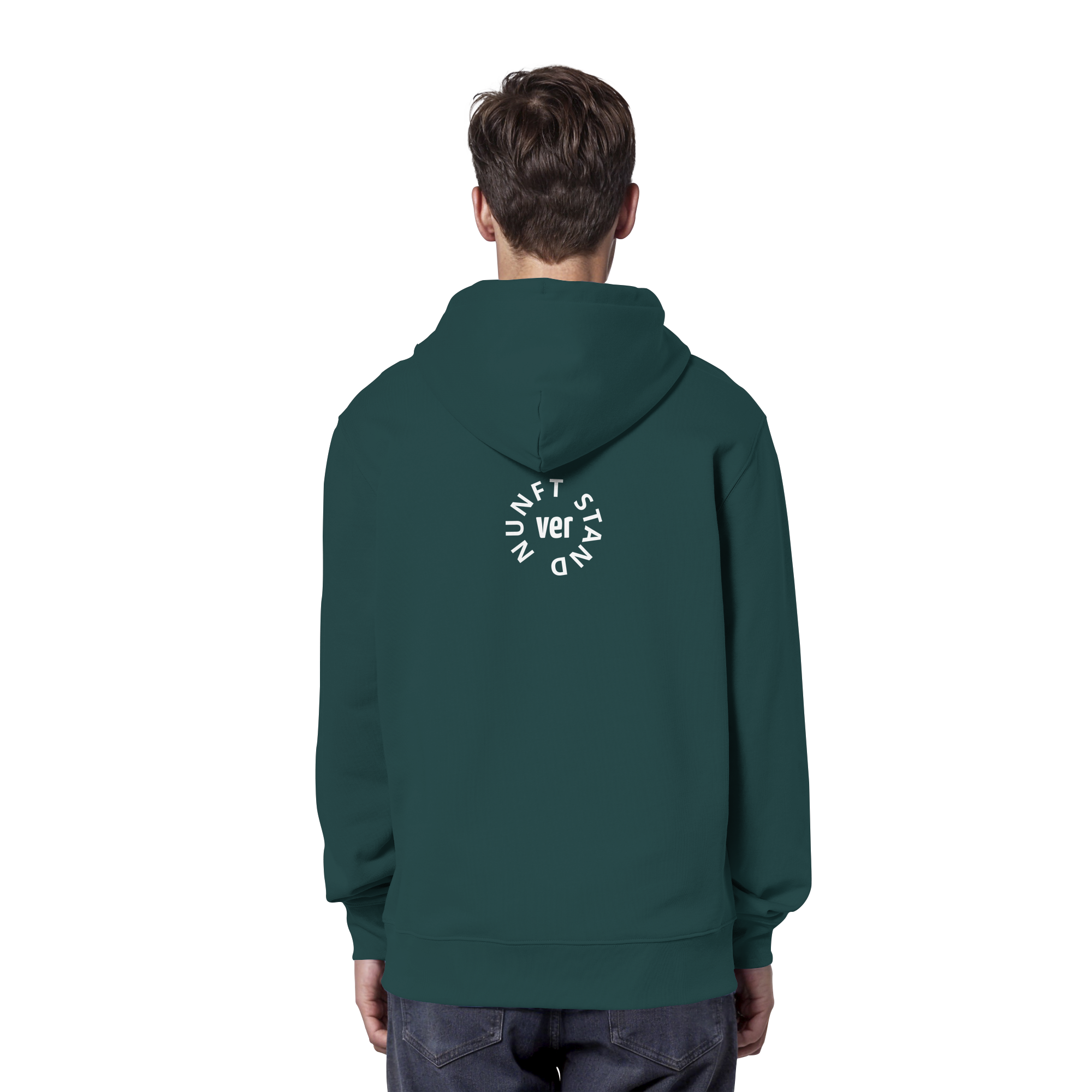 WHITE BACK (K4) - Organic Hoodie