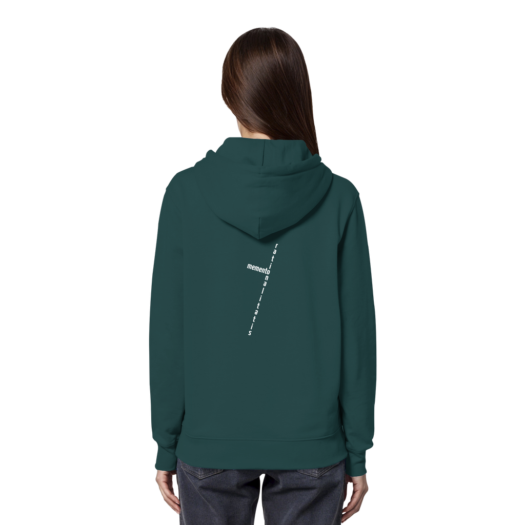 WHITE BACK (K2) - Organic Hoodie