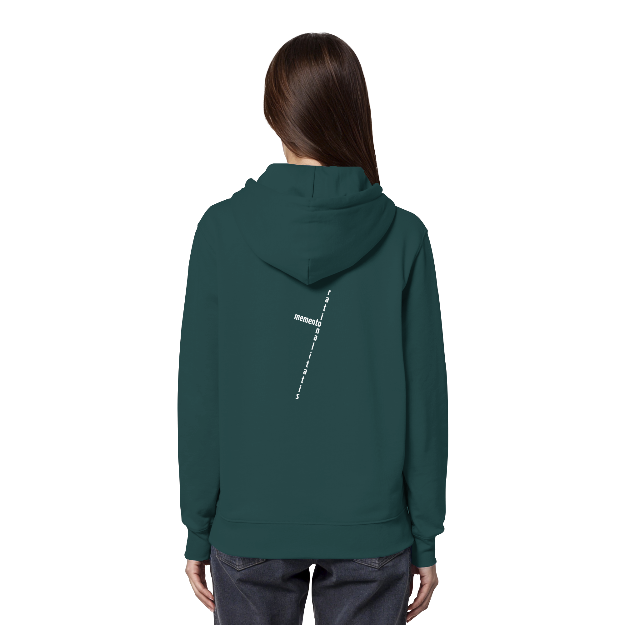 WHITE BACK (K2) - Organic Hoodie