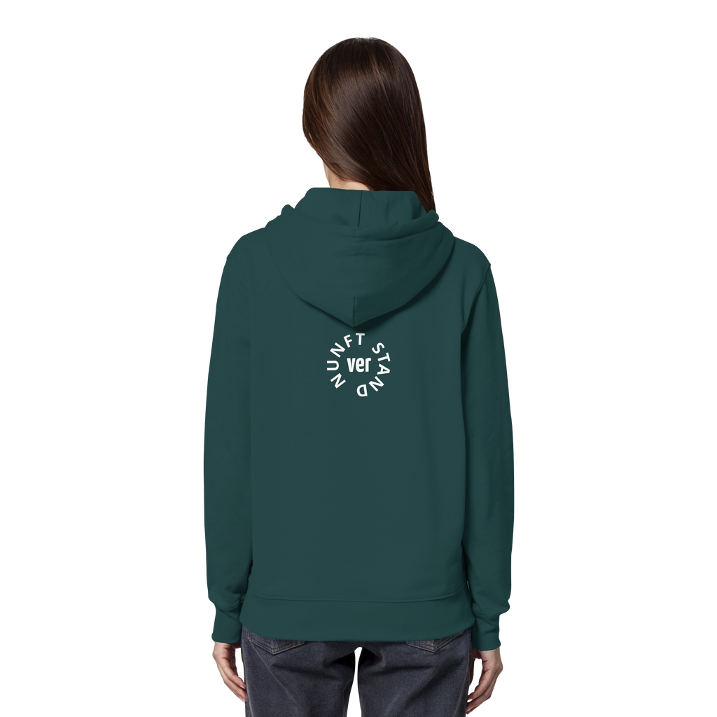 WHITE BACK (K4) - Organic Hoodie