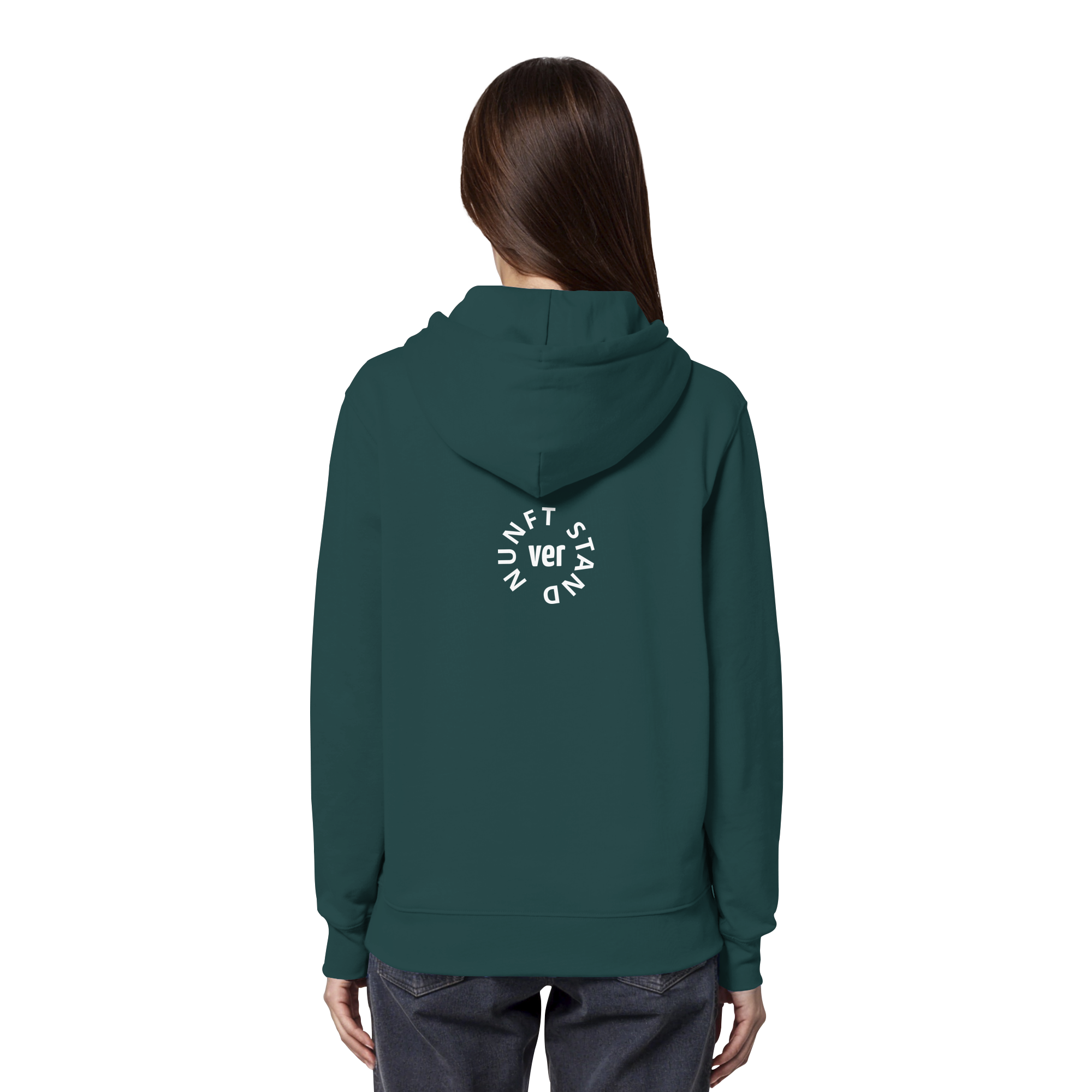 WHITE BACK (K4) - Organic Hoodie