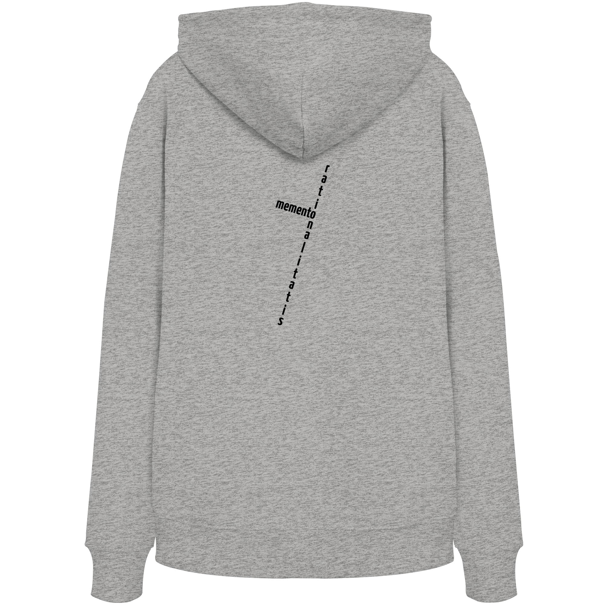 BLACK BACK (K2) - Organic Hoodie