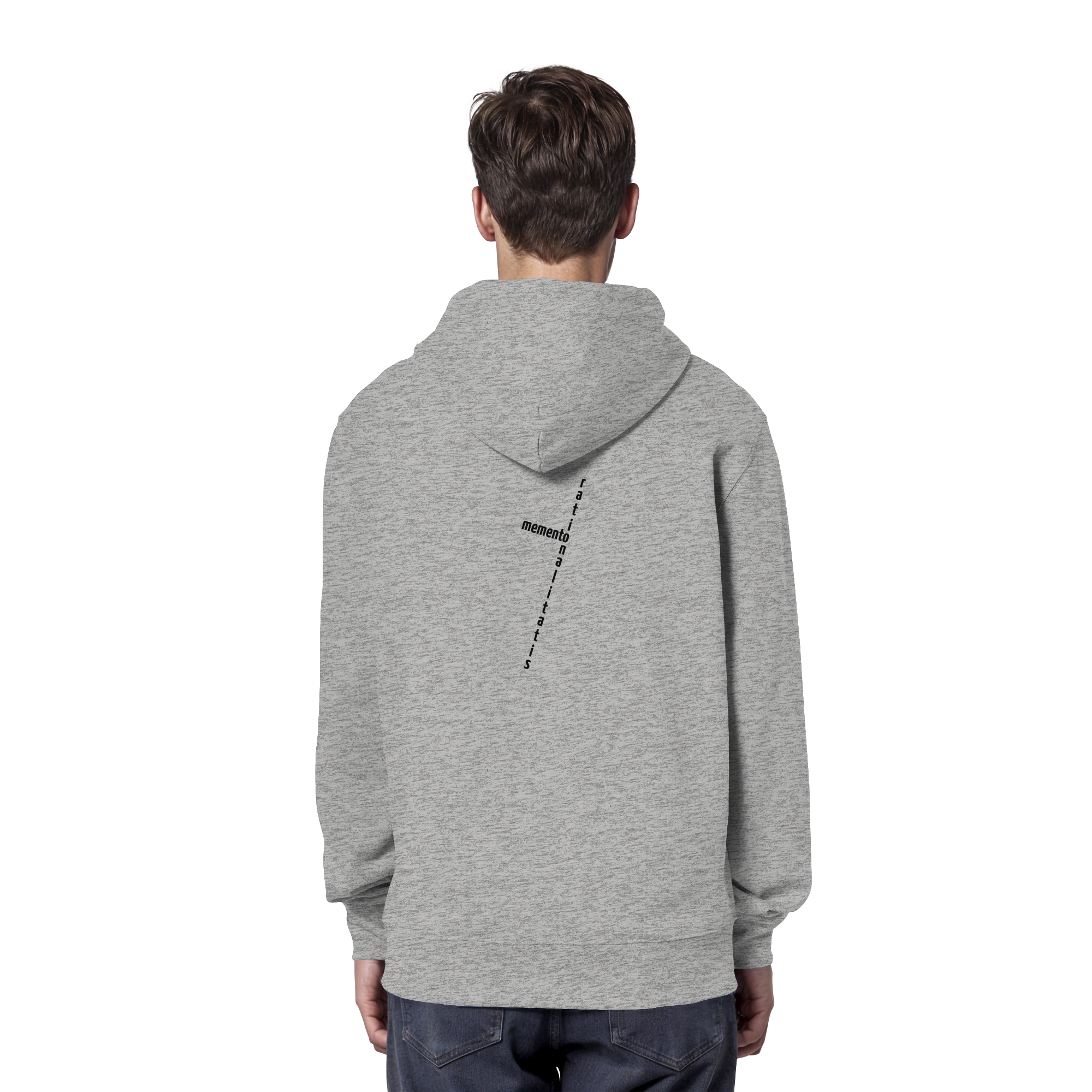 BLACK BACK (K2) - Organic Hoodie