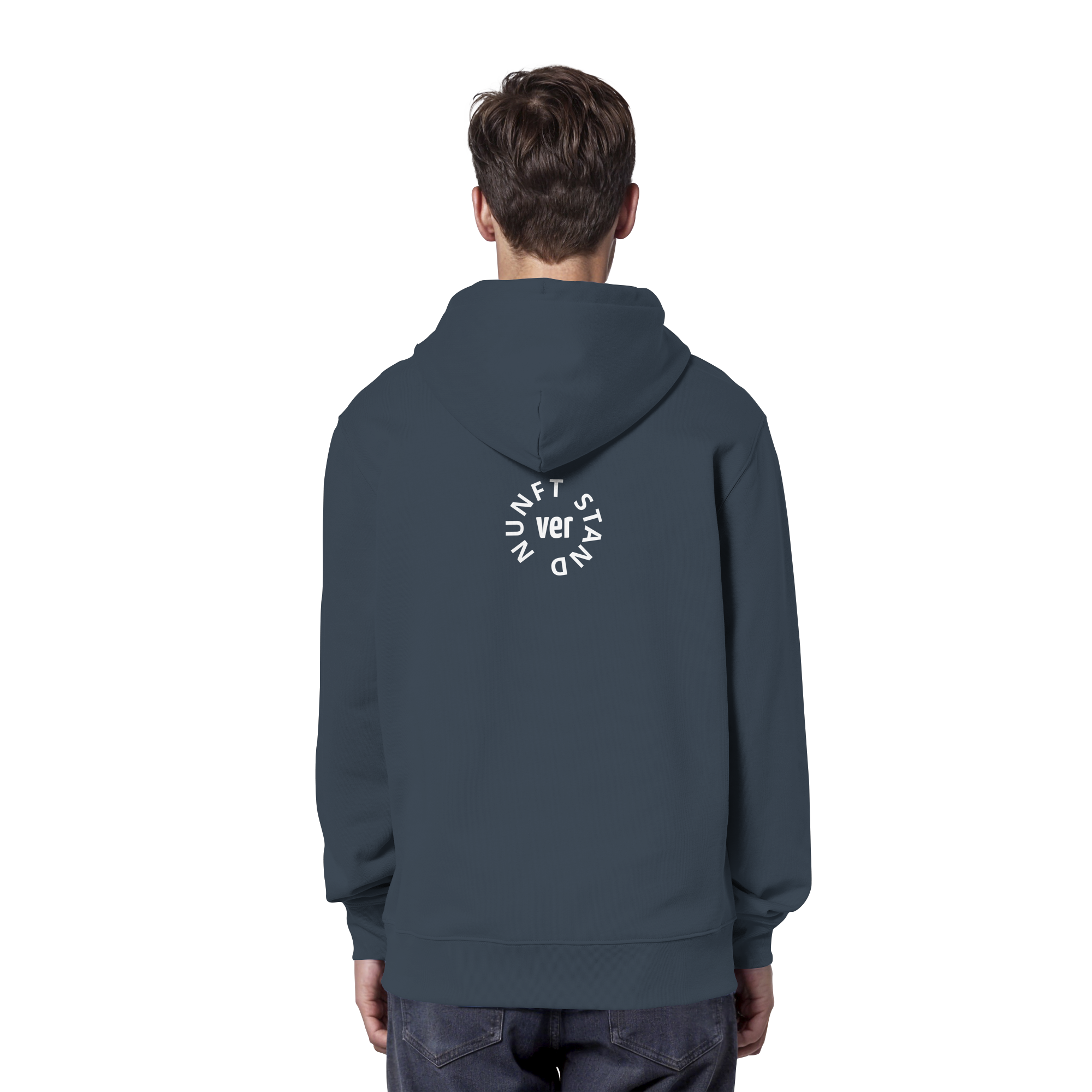 WHITE BACK (K4) - Organic Hoodie