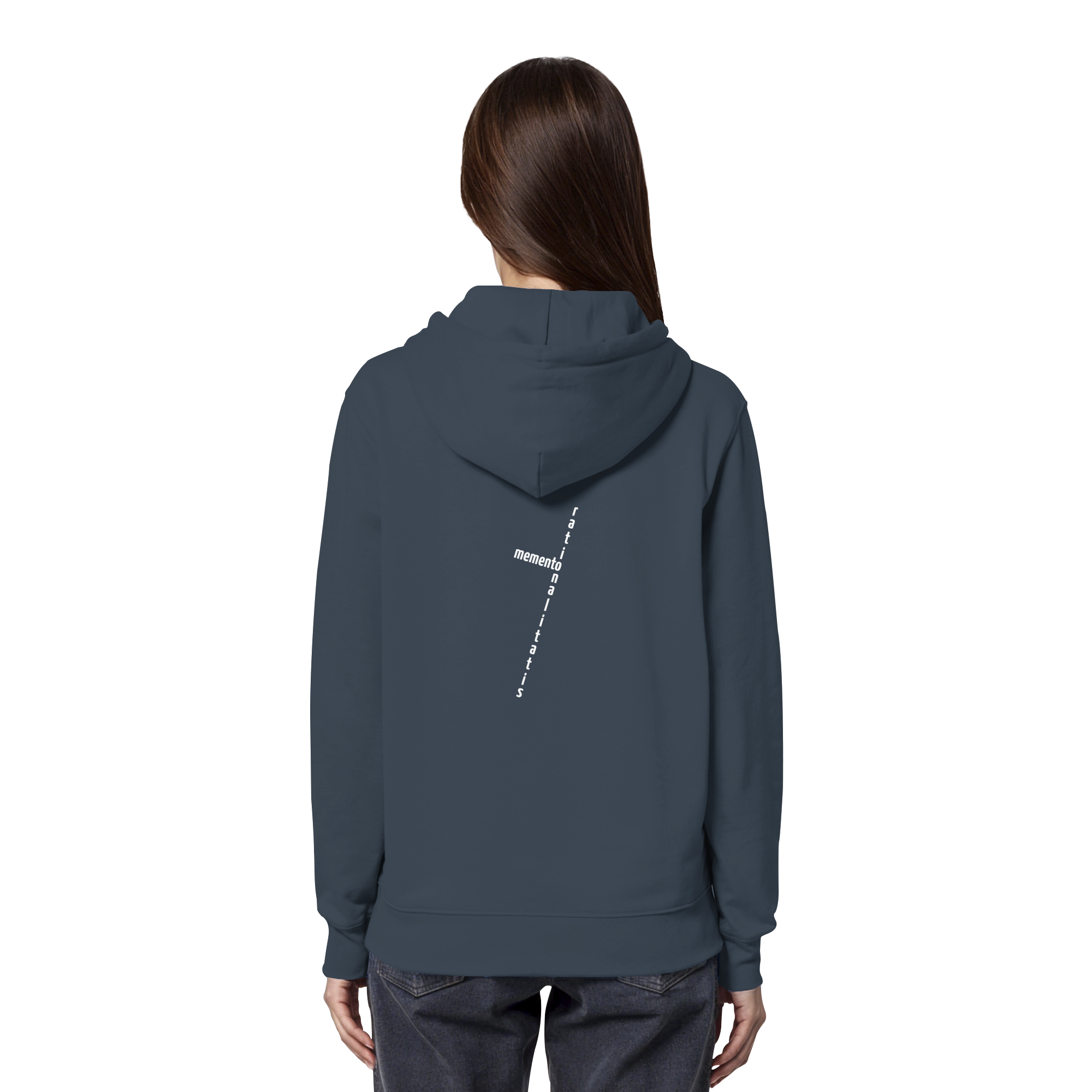 WHITE BACK (K2) - Organic Hoodie