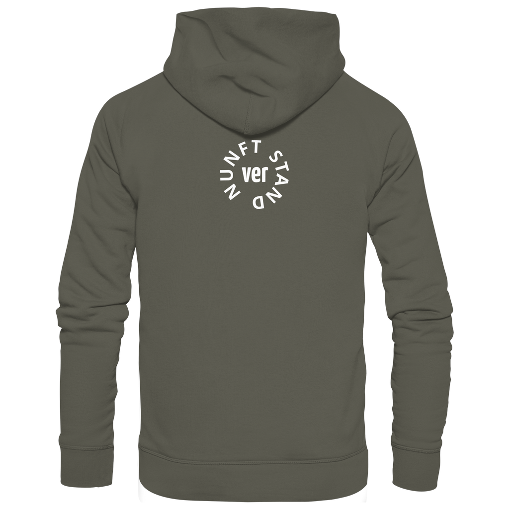 WHITE BACK (K4) - Organic Hoodie
