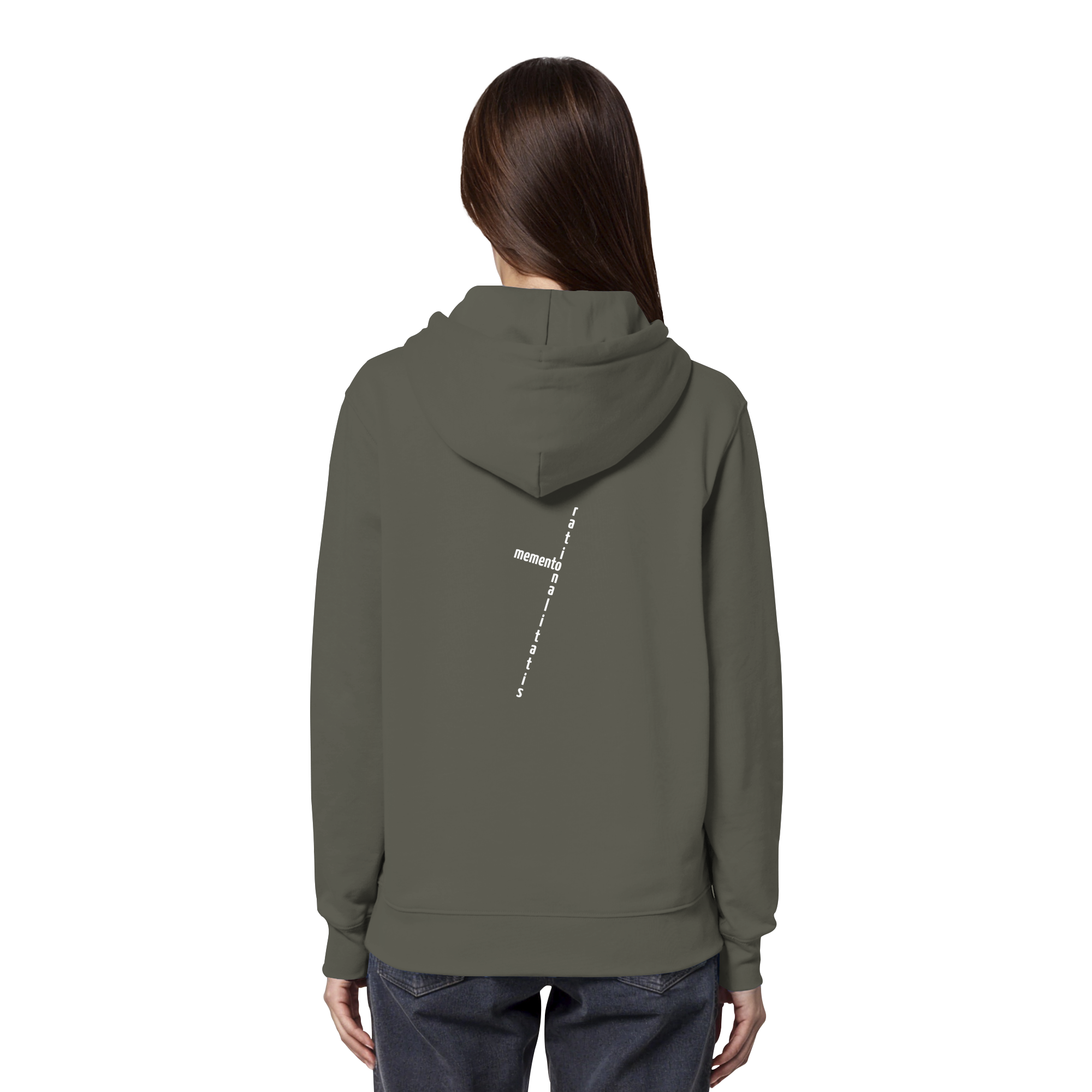 WHITE BACK (K2) - Organic Hoodie