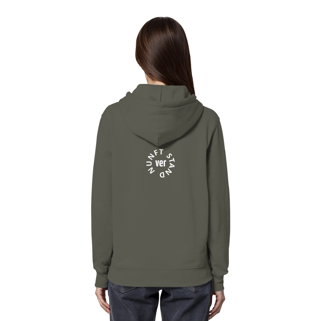 WHITE BACK (K4) - Organic Hoodie
