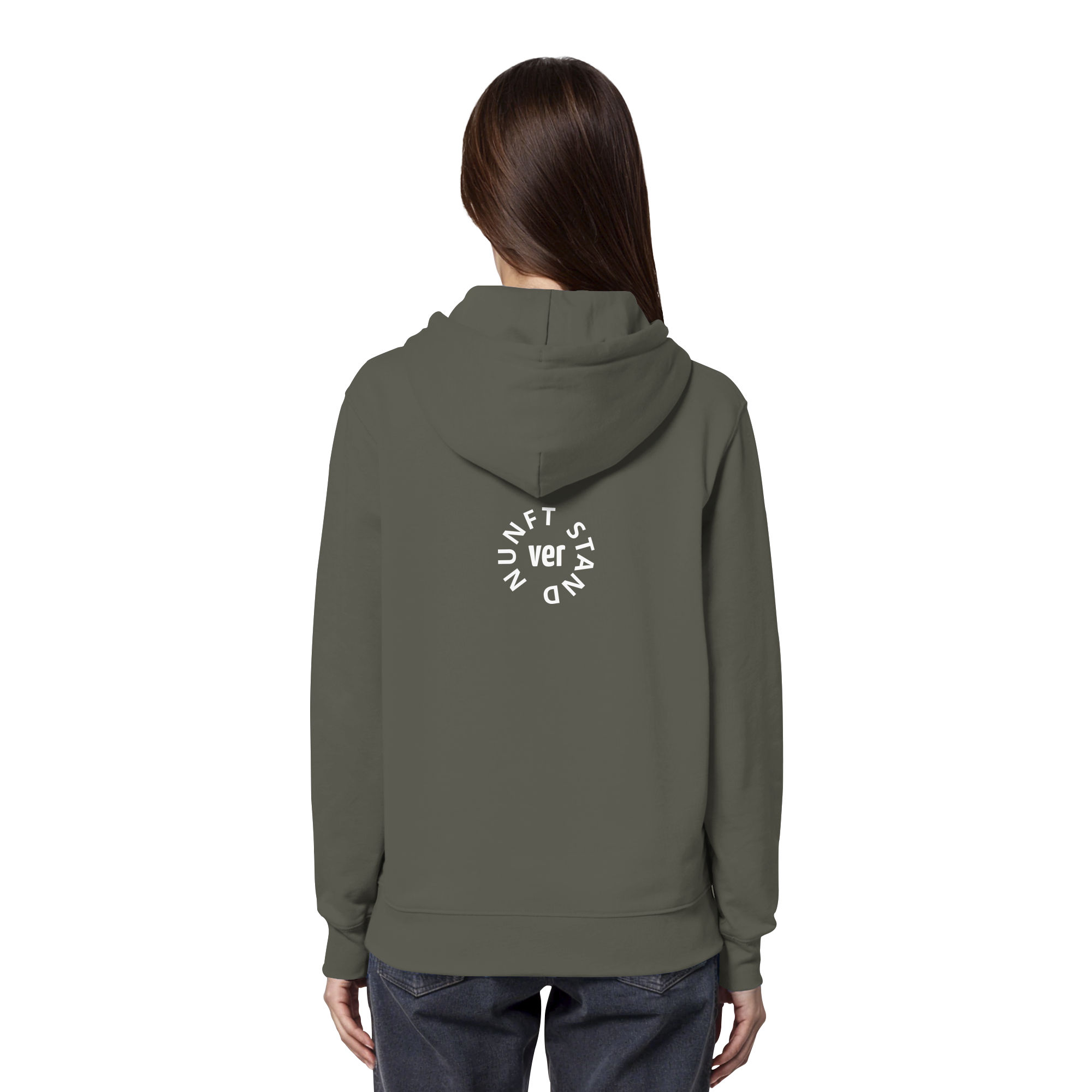 WHITE BACK (K4) - Organic Hoodie