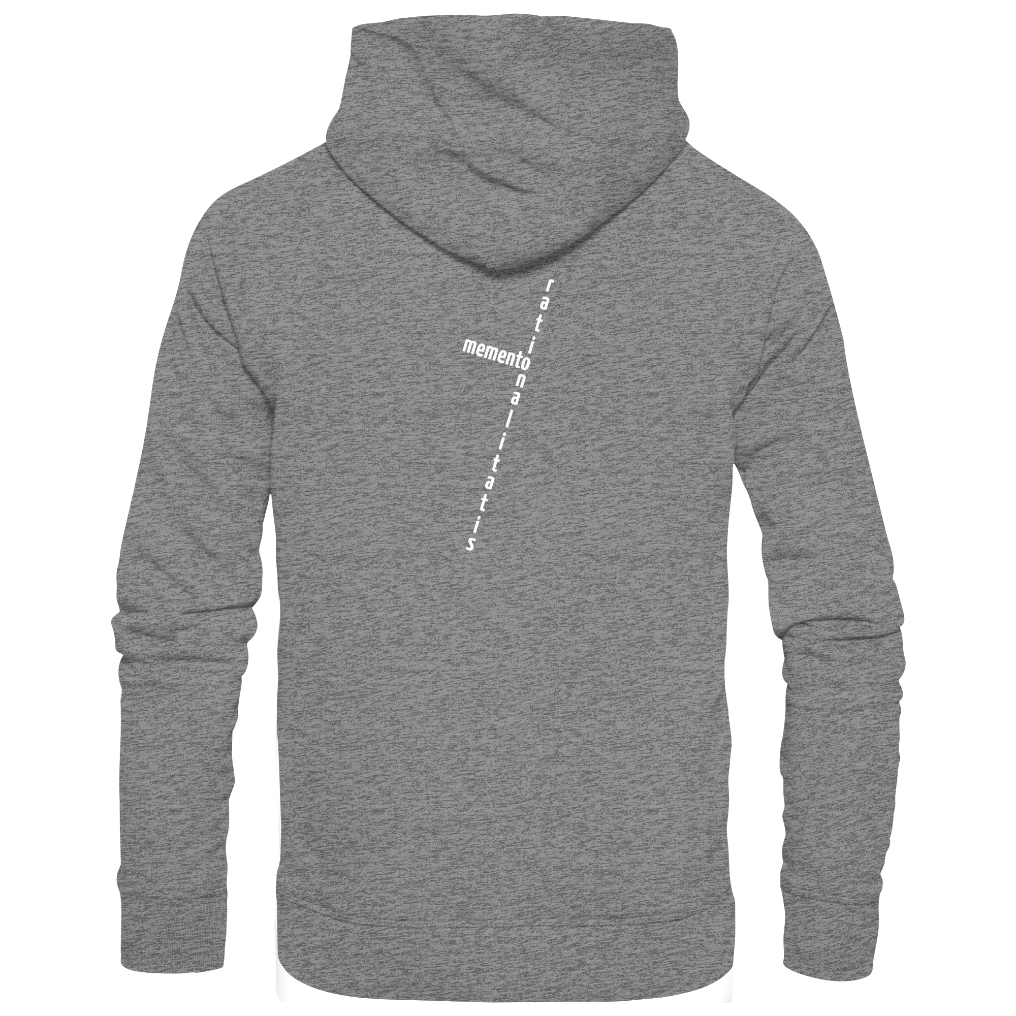 WHITE BACK (K2) - Organic Hoodie