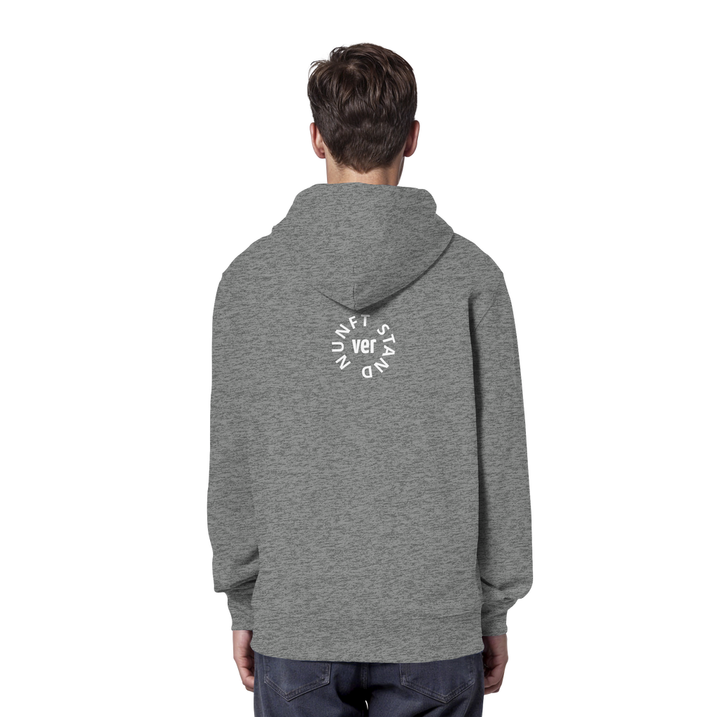 WHITE BACK (K4) - Organic Hoodie
