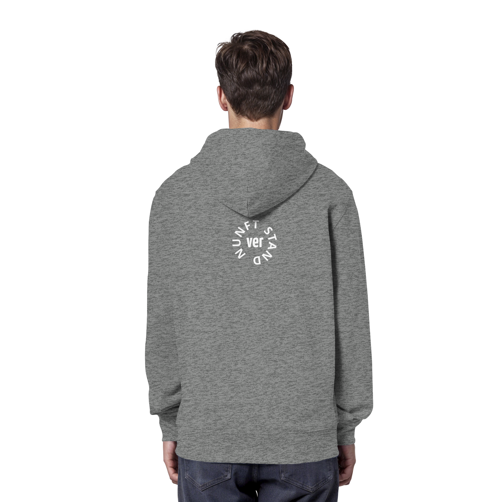 WHITE BACK (K4) - Organic Hoodie