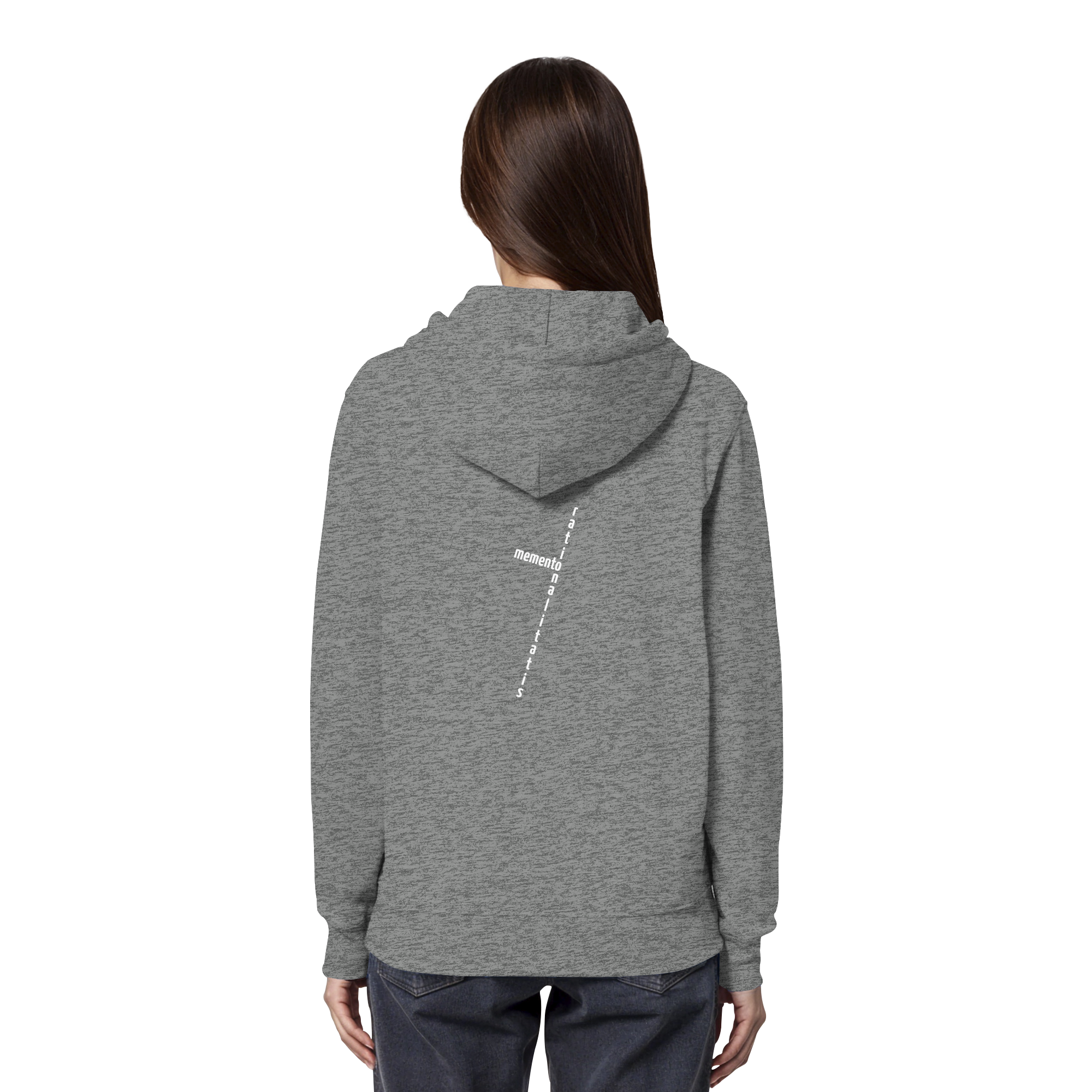 WHITE BACK (K2) - Organic Hoodie