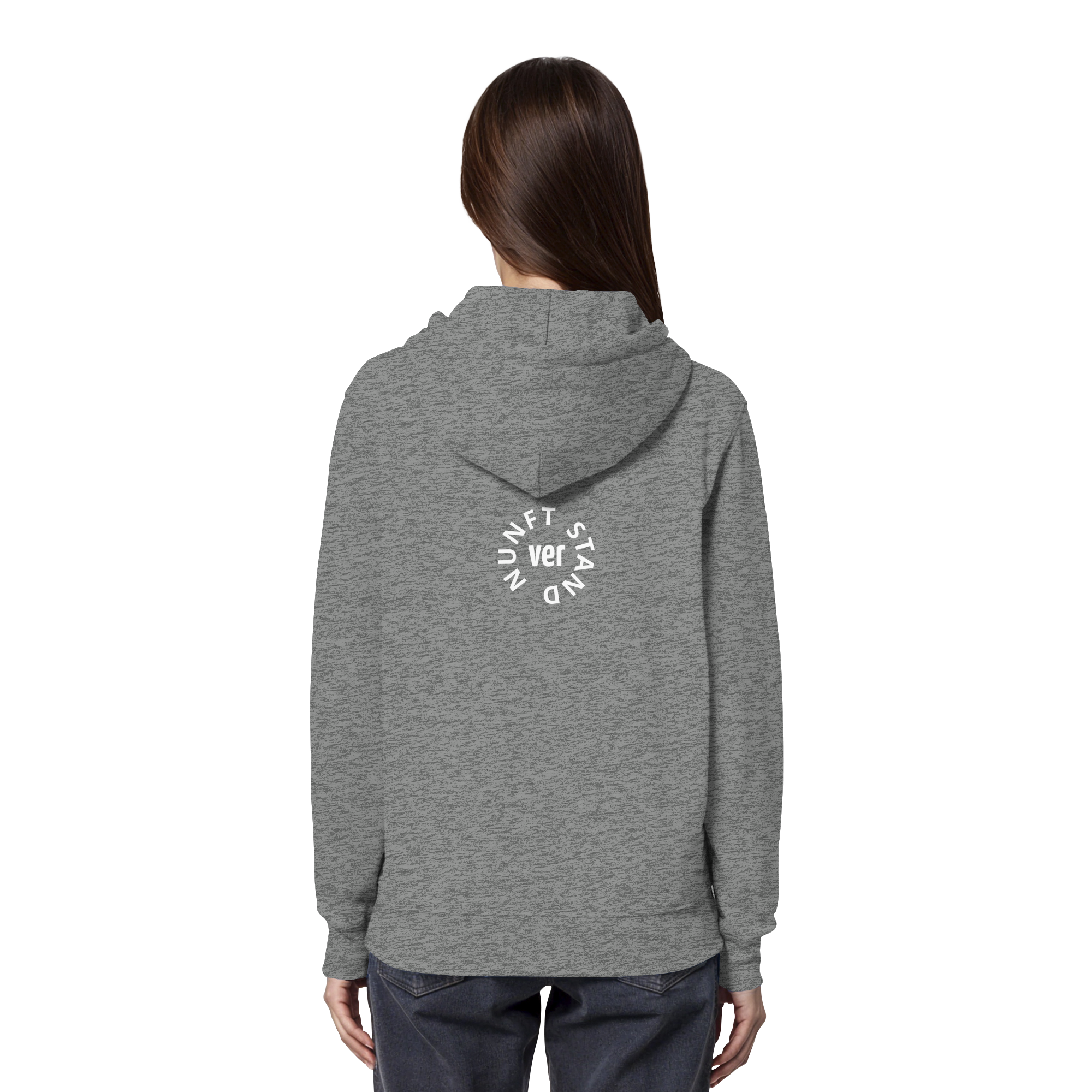 WHITE BACK (K4) - Organic Hoodie