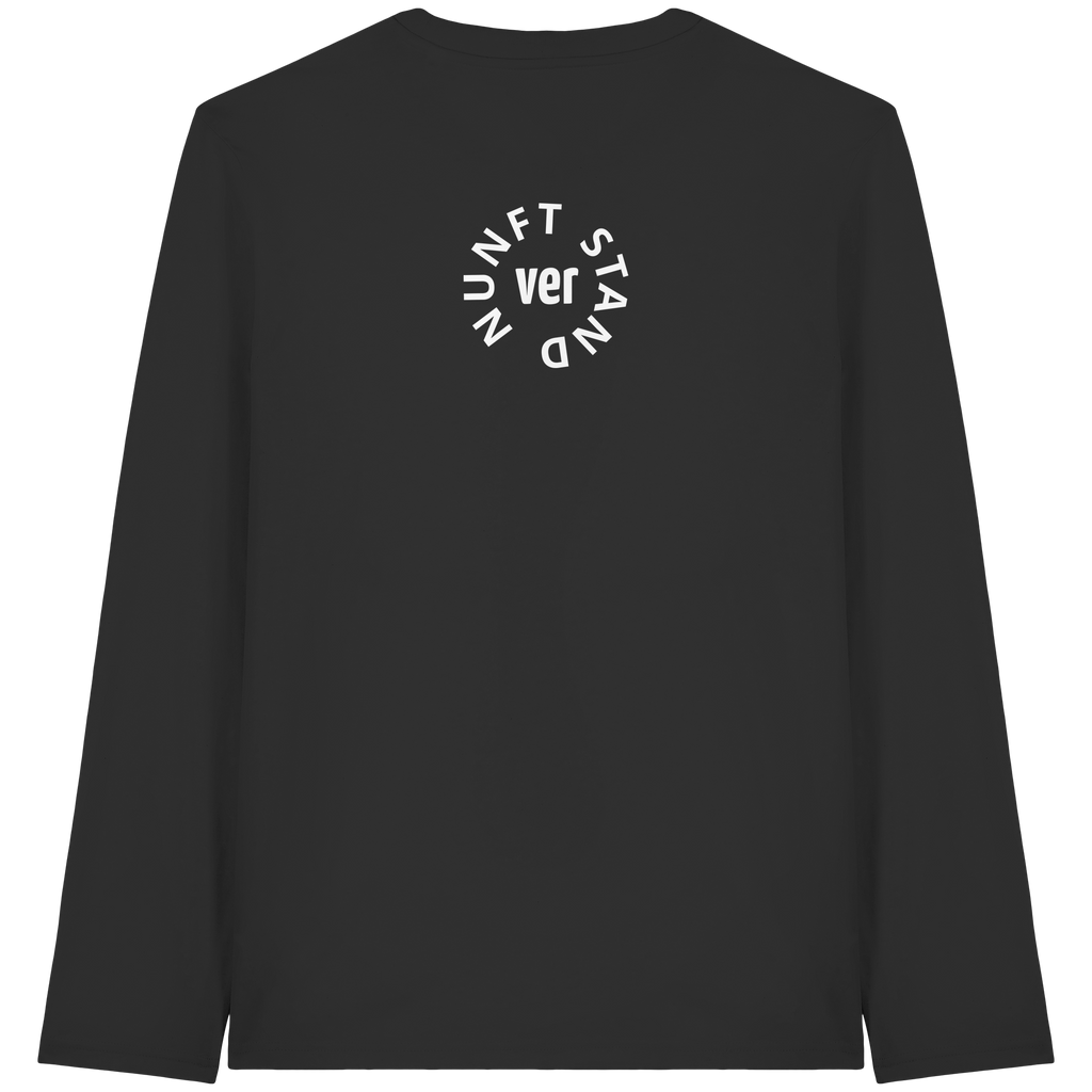 WHITE BACK (K4) - Organic Longsleeve T-Shirt