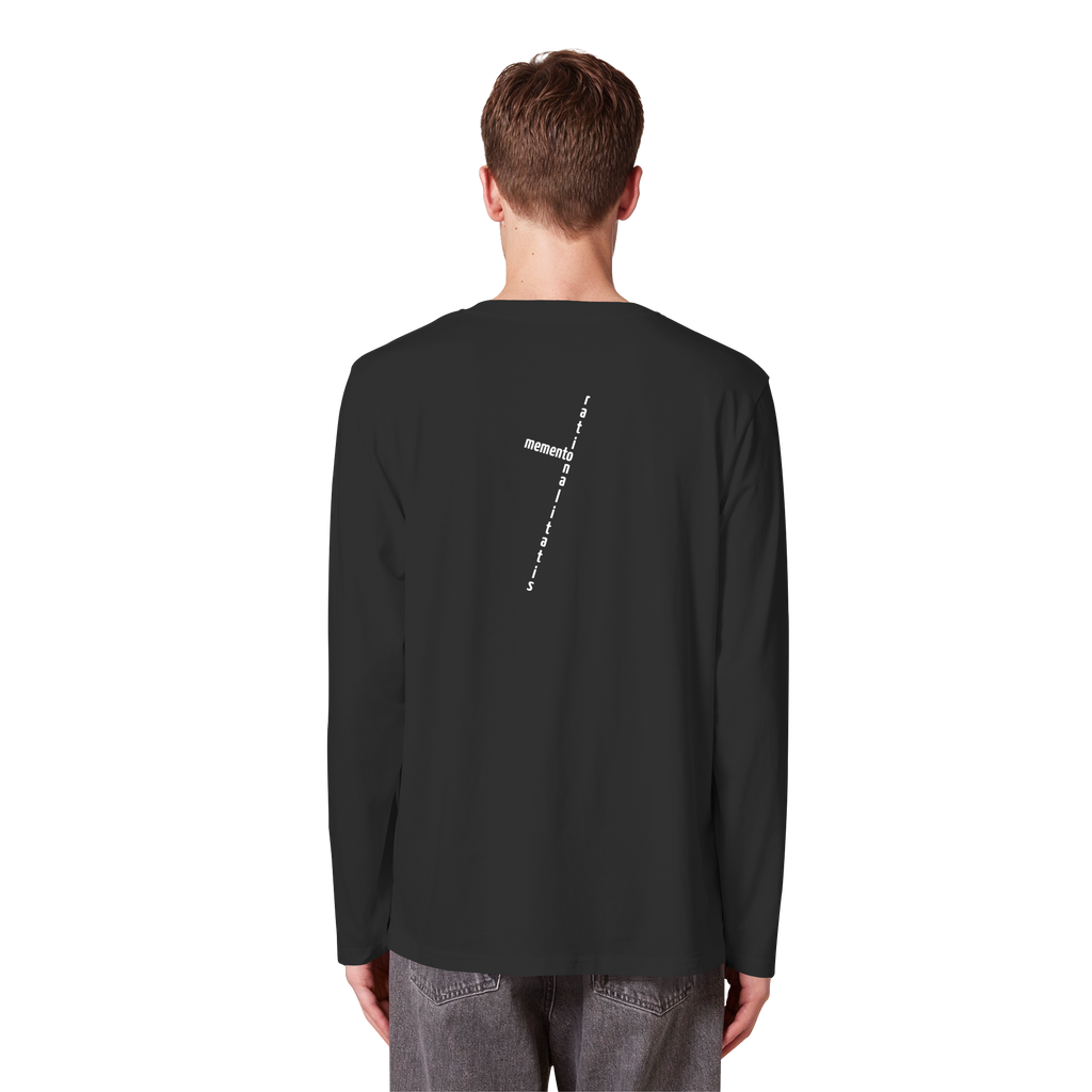 WHITE BACK (K2) - Organic Longsleeve T-Shirt