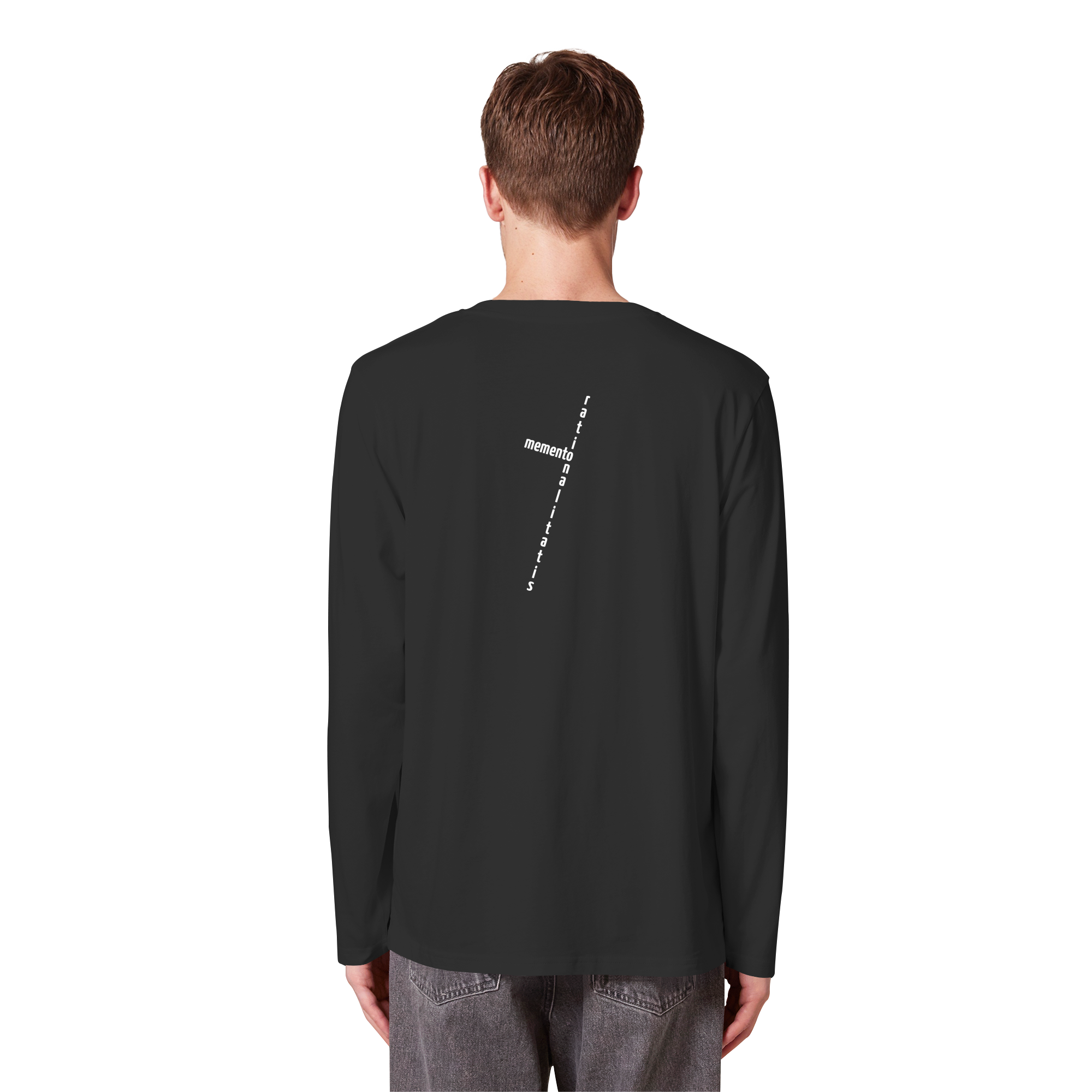 WHITE BACK (K2) - Organic Longsleeve T-Shirt
