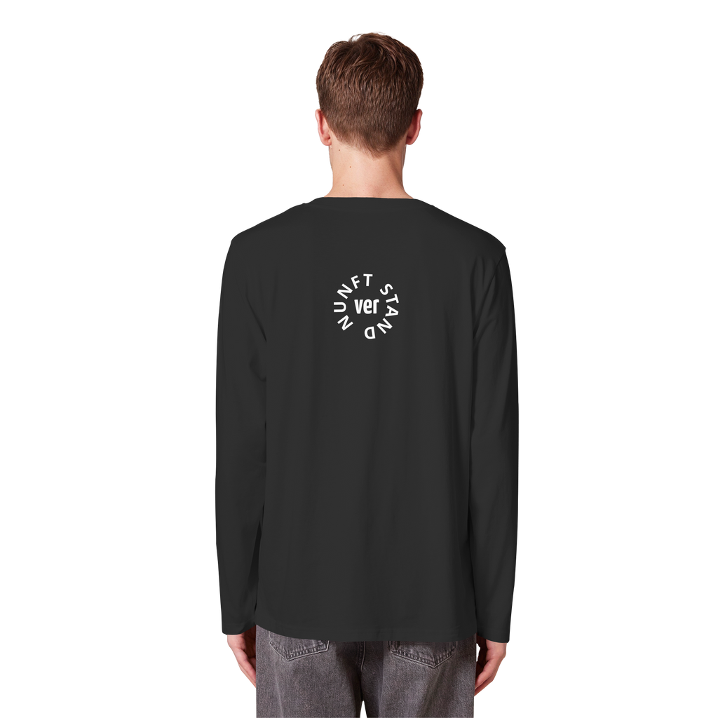 WHITE BACK (K4) - Organic Longsleeve T-Shirt