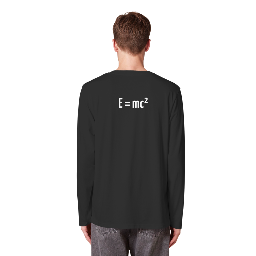 WHITE BACK (K3) - Organic Longsleeve T-Shirt