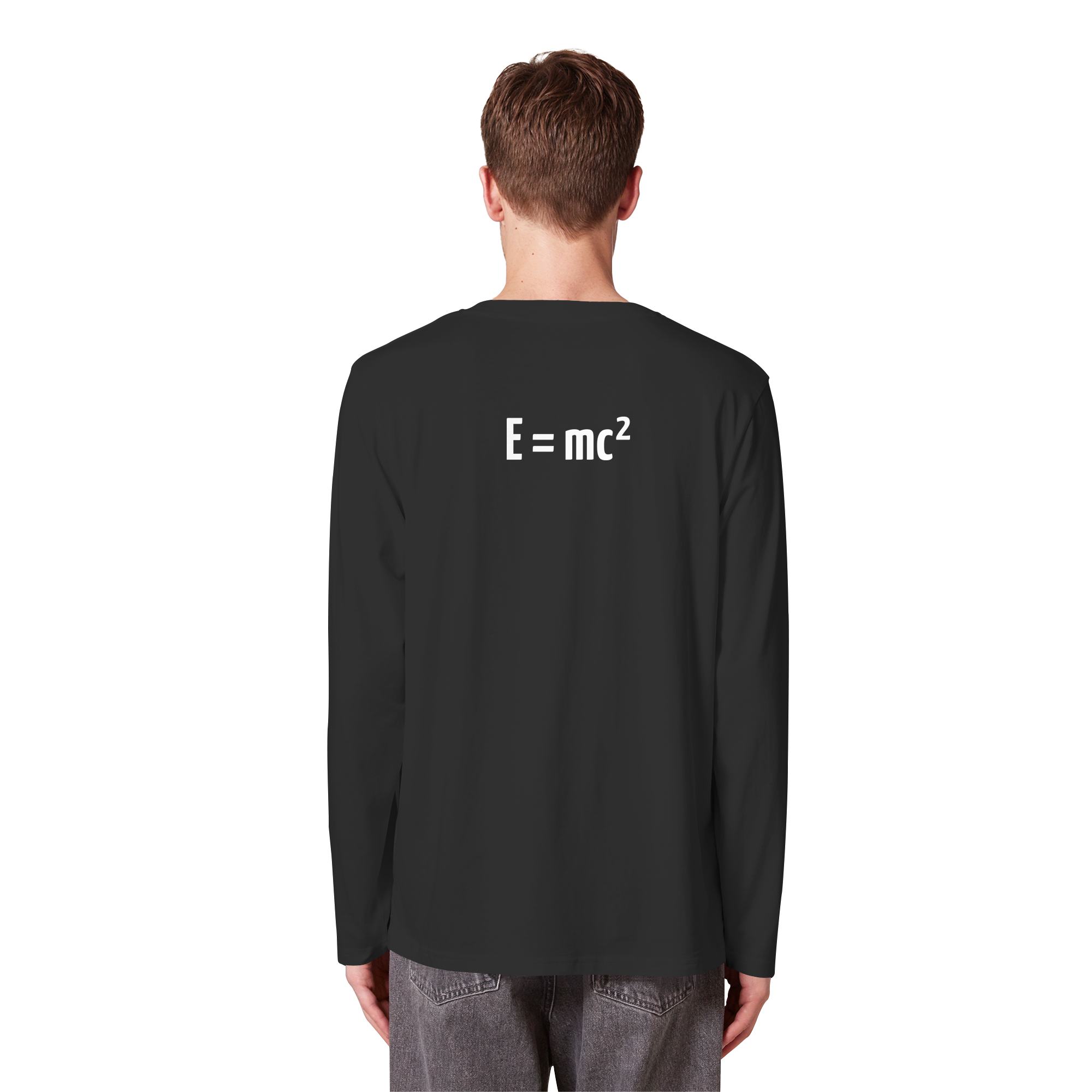 WHITE BACK (K3) - Organic Longsleeve T-Shirt